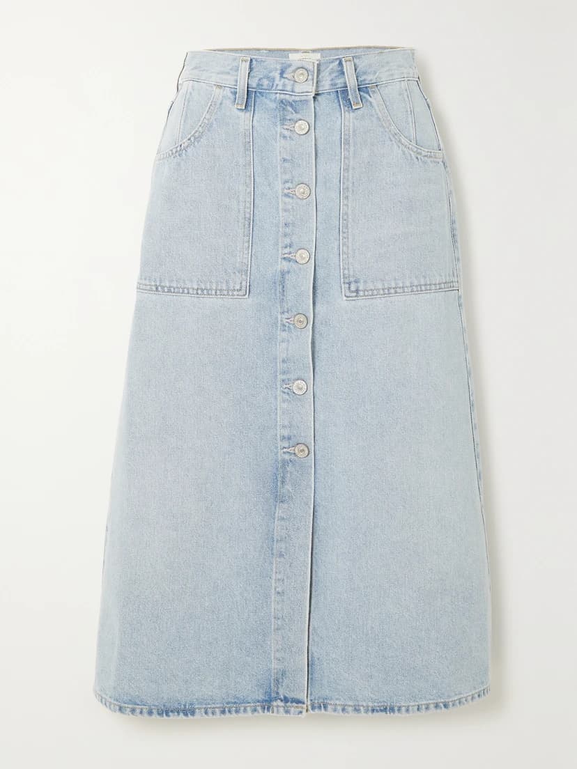 Anouk Denim Midi Skirt - Image 1