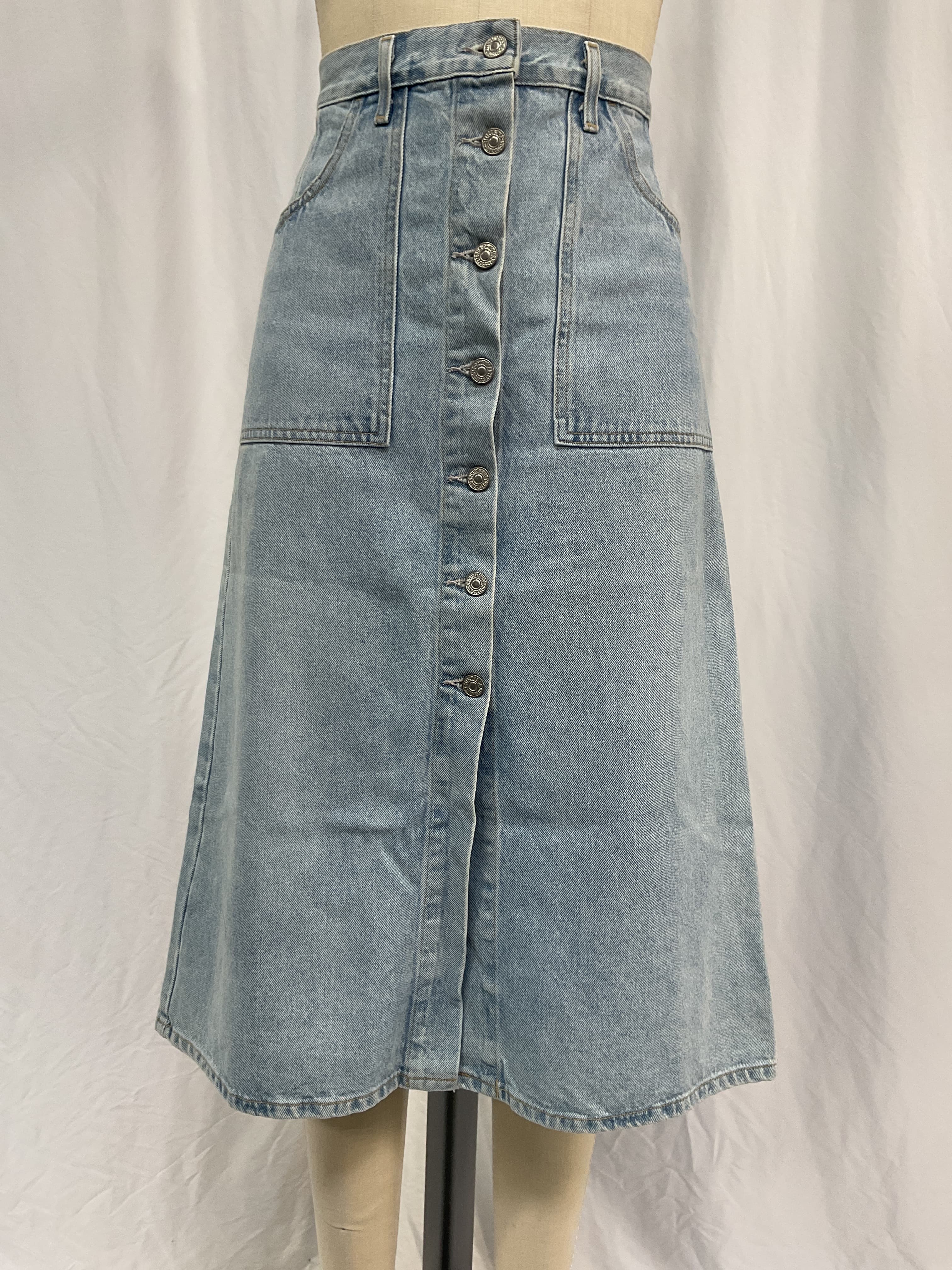 Anouk Denim Midi Skirt - Image 2
