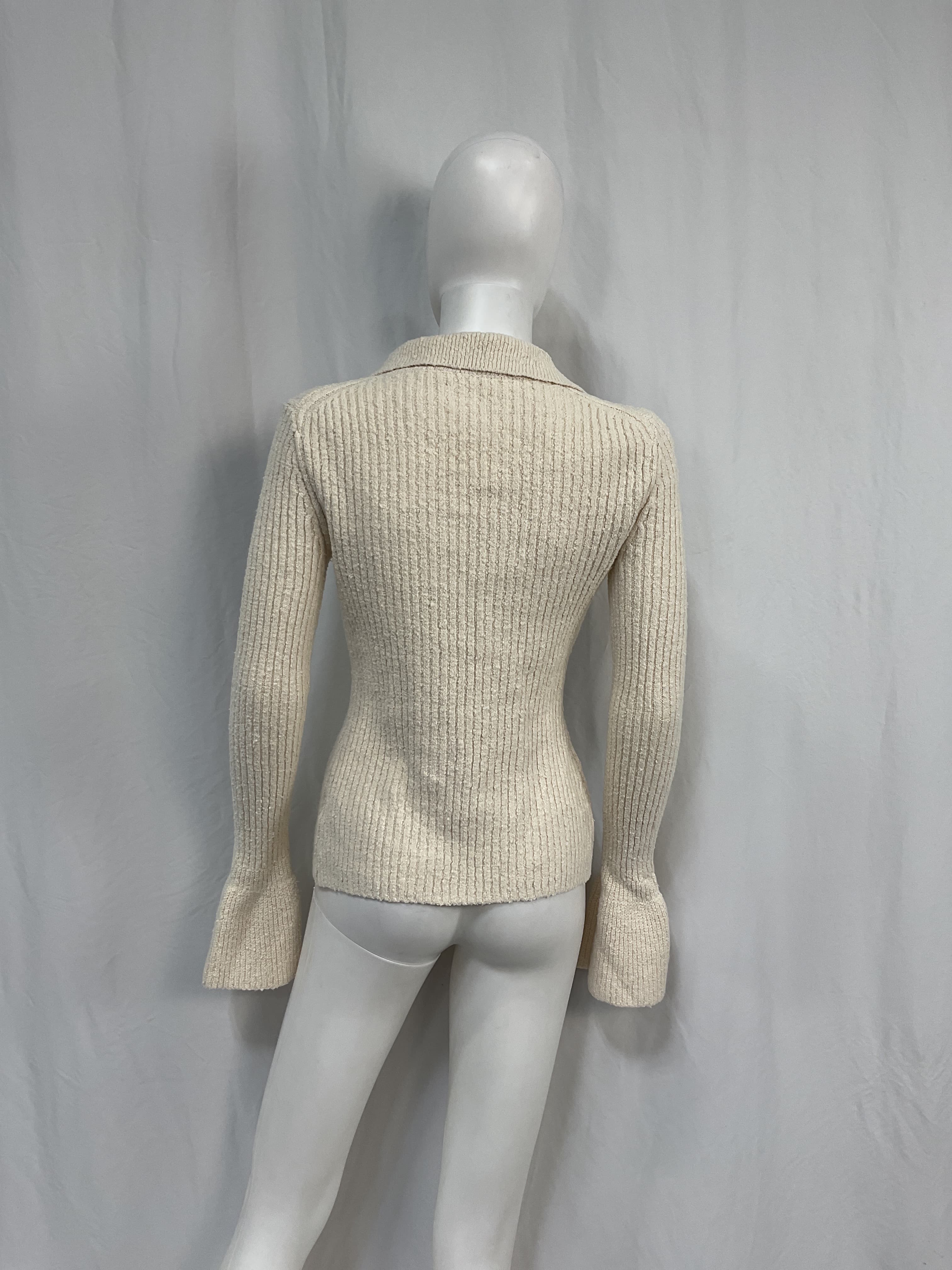 Juliet Cardigan In Pale Oat - Image 4