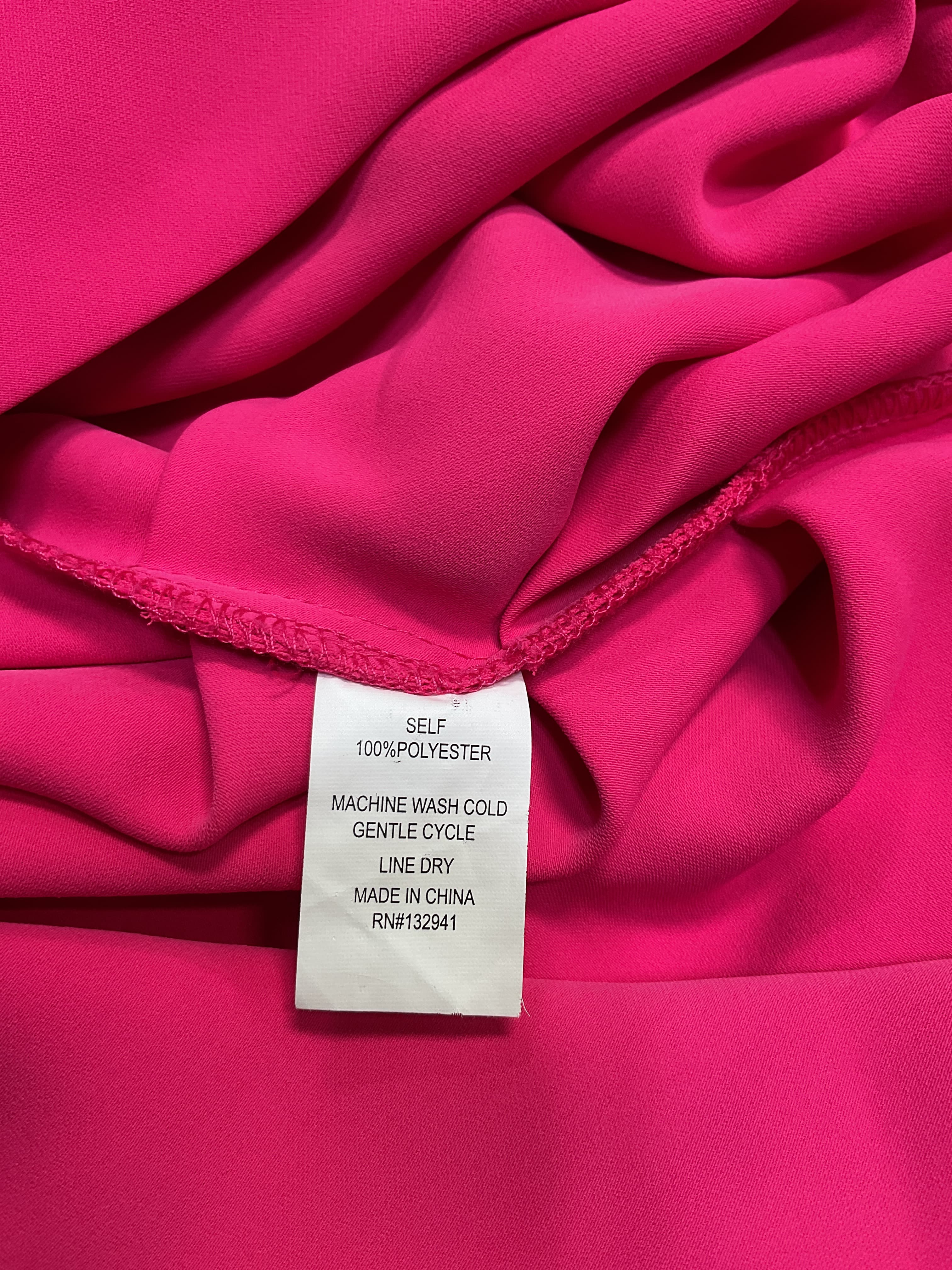 Janet Dress In Cerise - Image 2