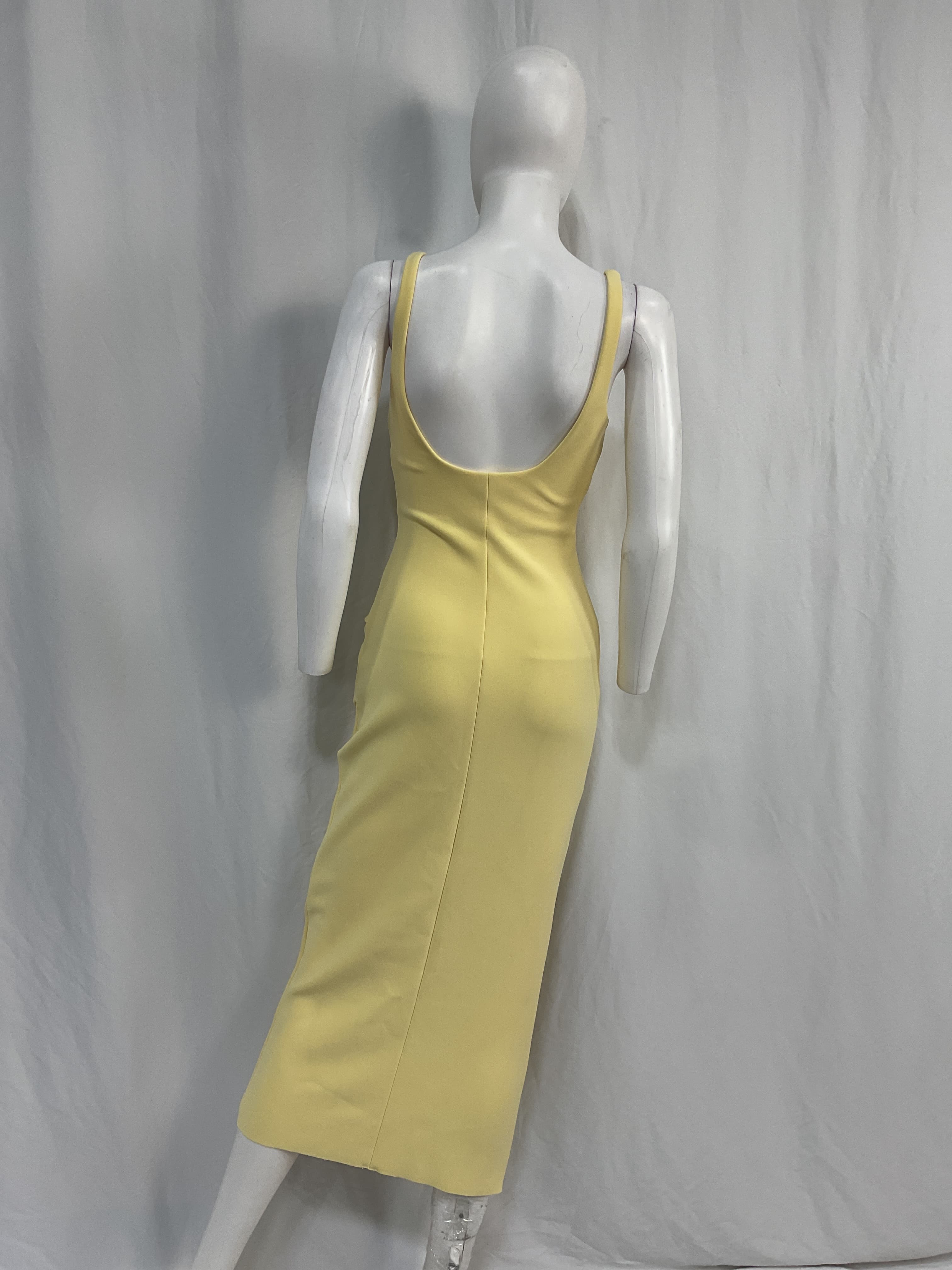 Karina Tuck Midi Dress In Butter Yellow - Image 3