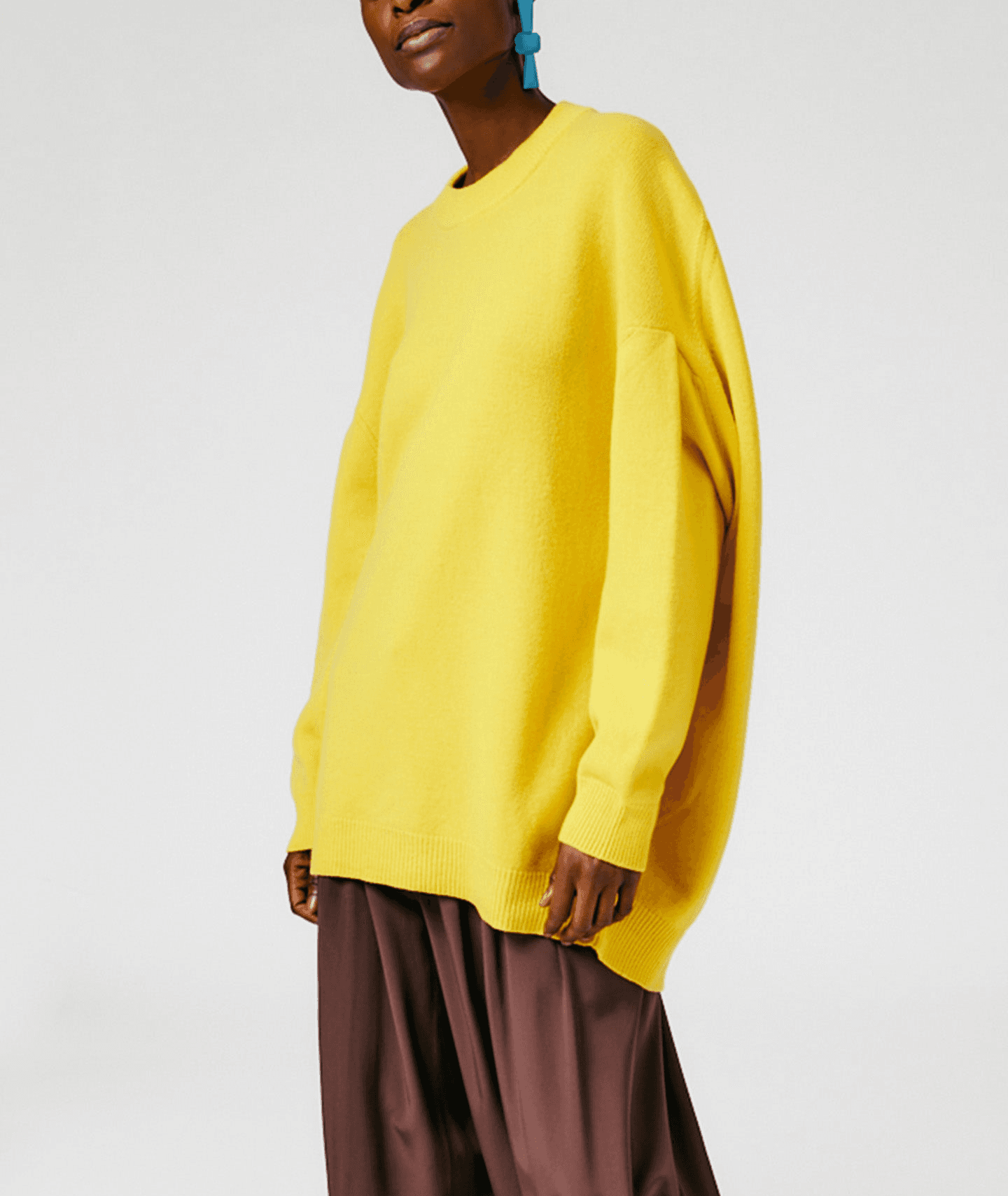 Airy Extrafine Wool Circular Origami Pullover - Image 1