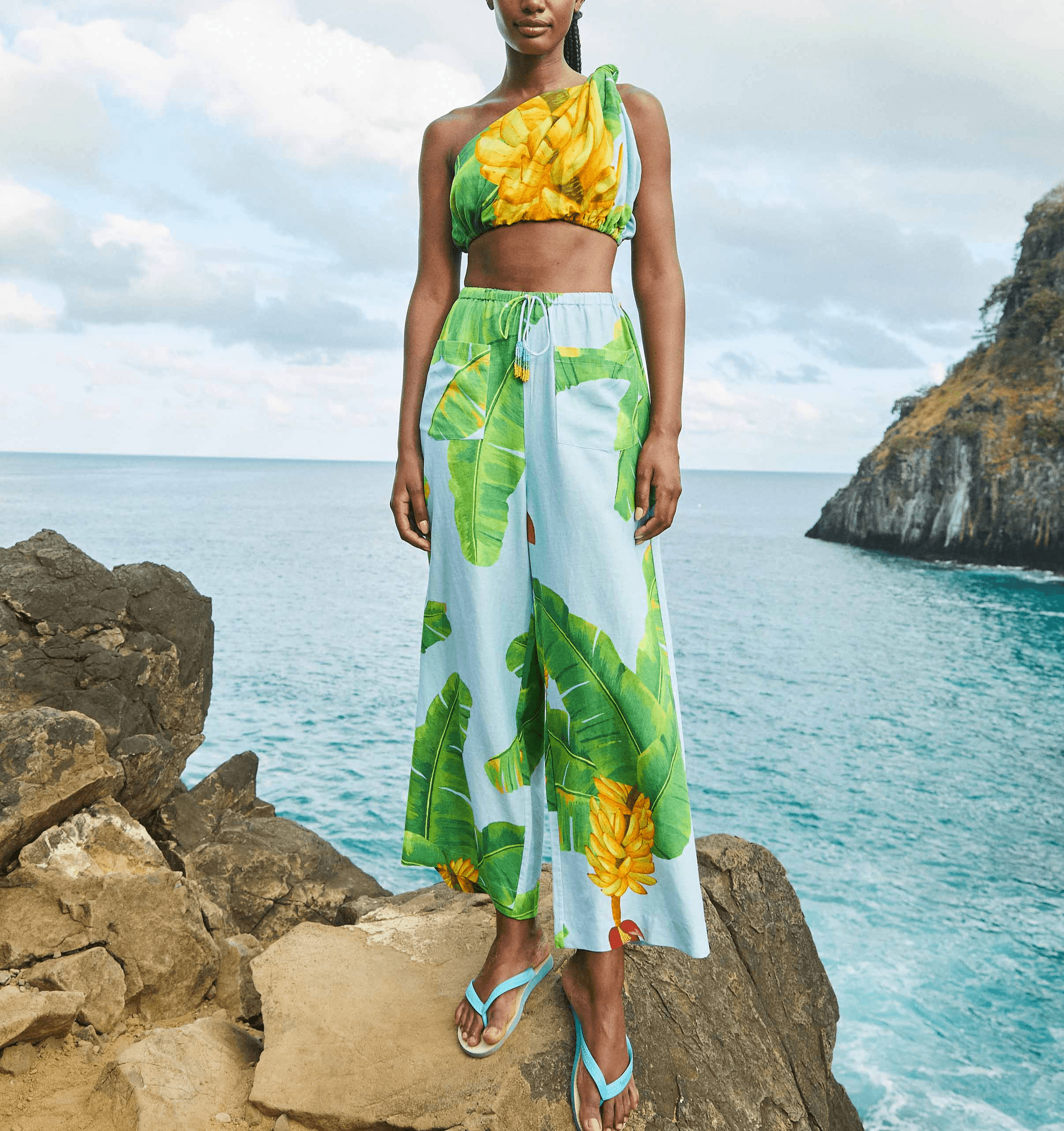 Blue Fresh Bananas Pants - Image 2