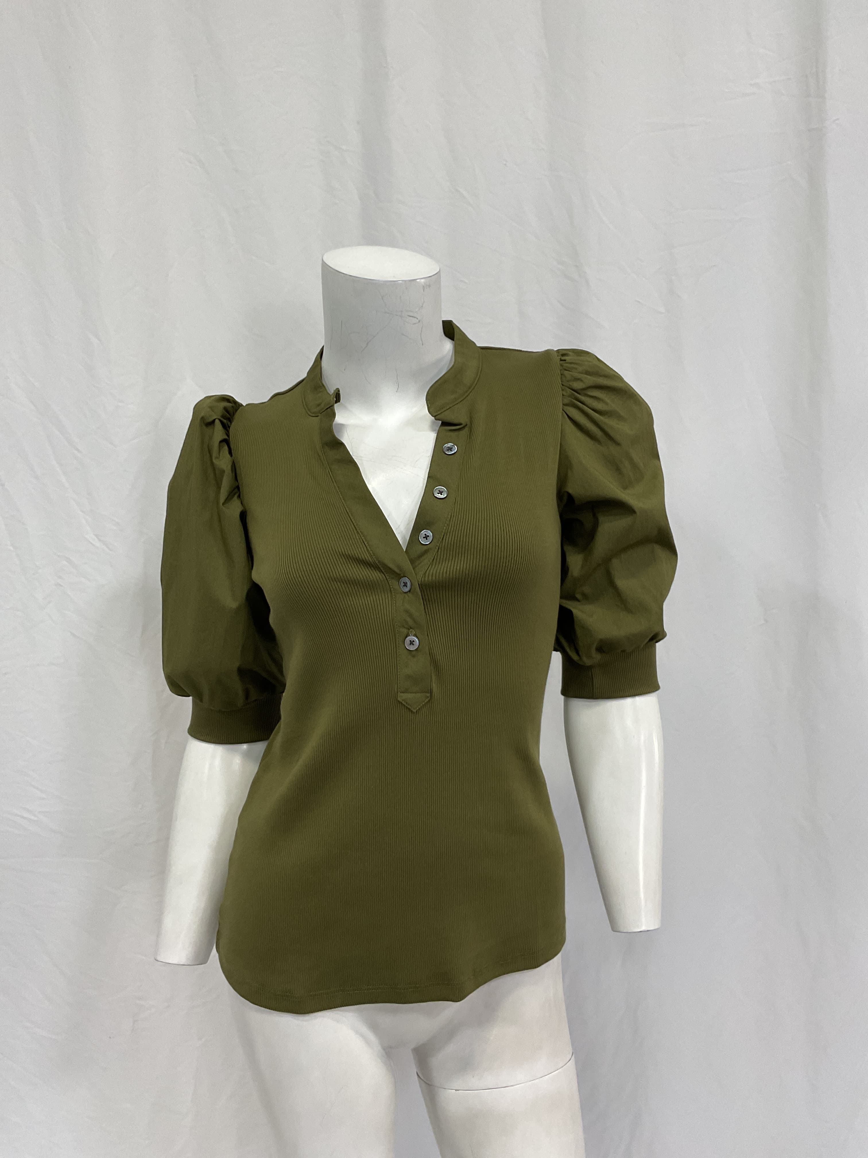 Coralee Puff-Sleeve Top - Image 2
