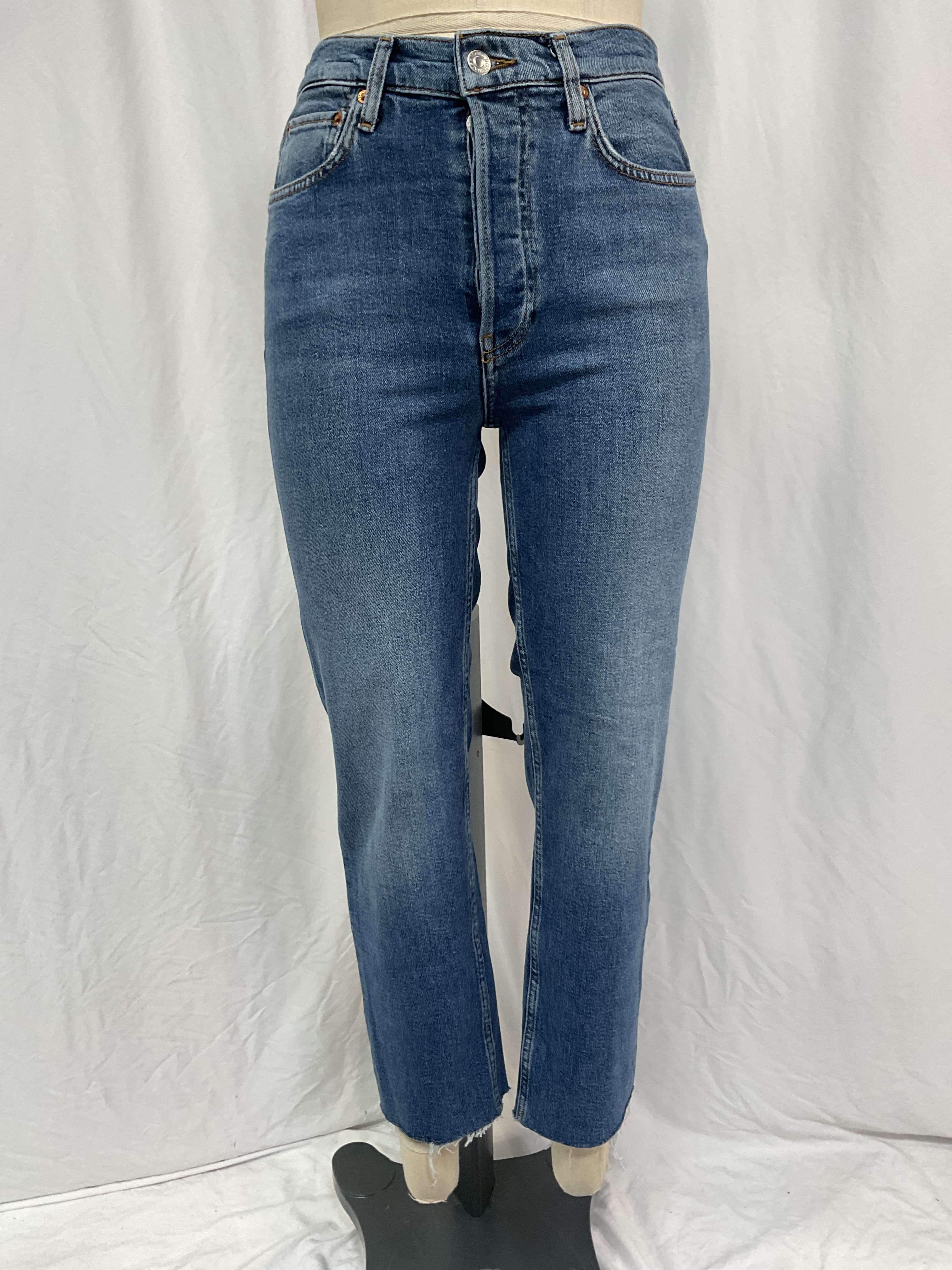 High Rise Ankle Wide Leg Jeans - Image 3
