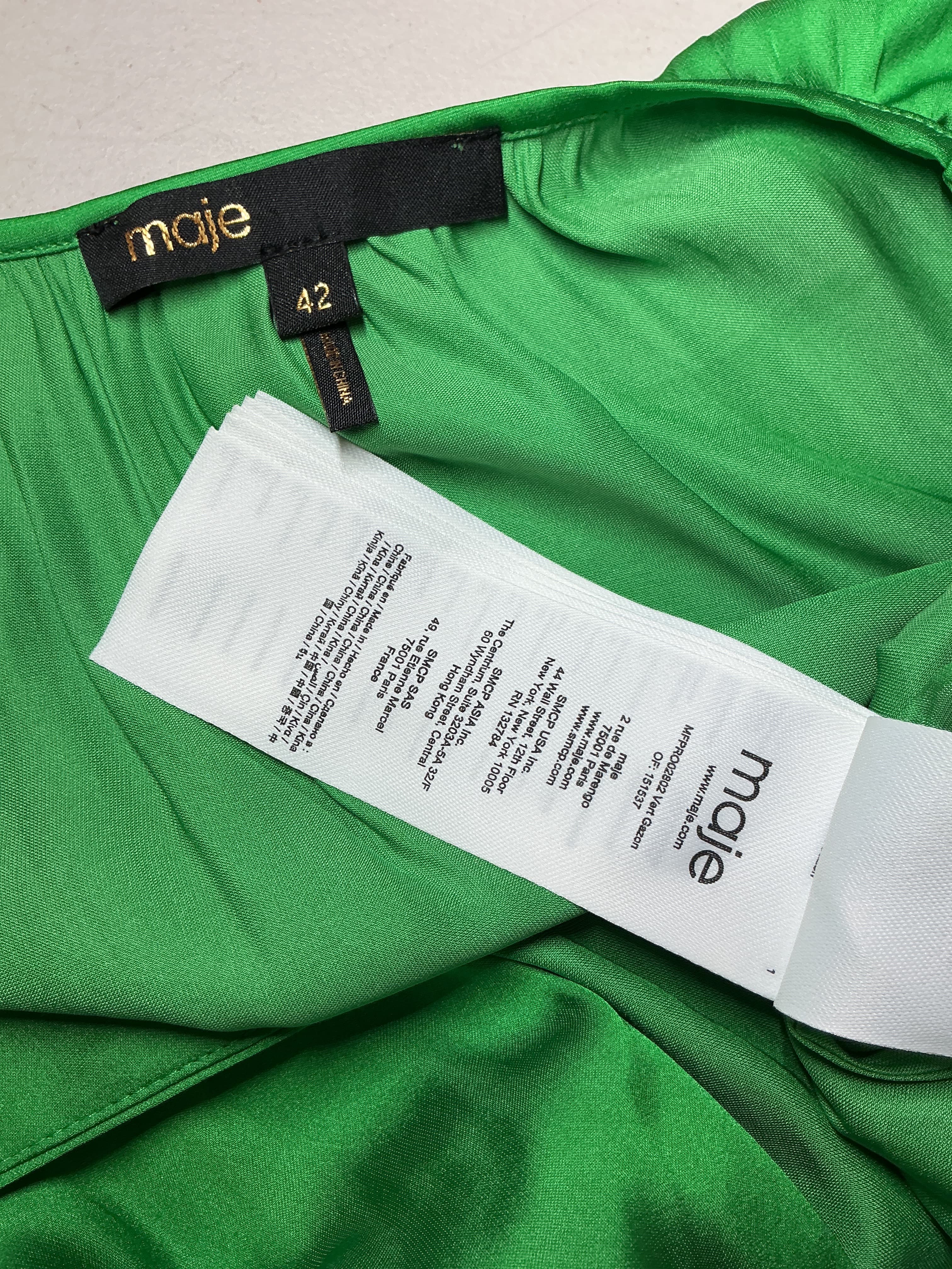 Shirred Satin-Crepe Midi Dress - Image 3