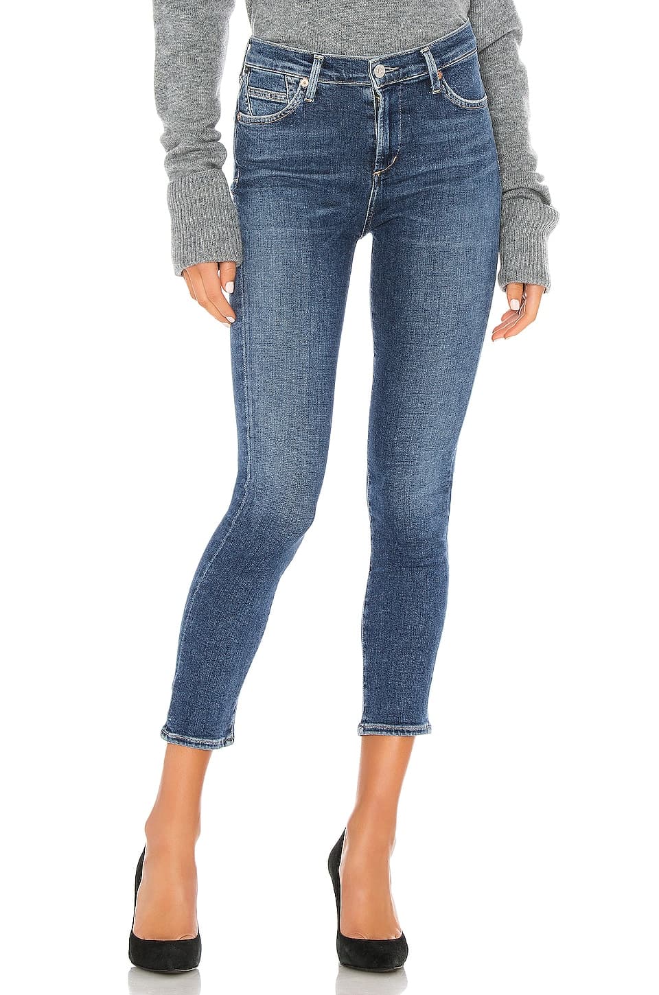 Rocket Crop Mid Rise Skinny - Image 1