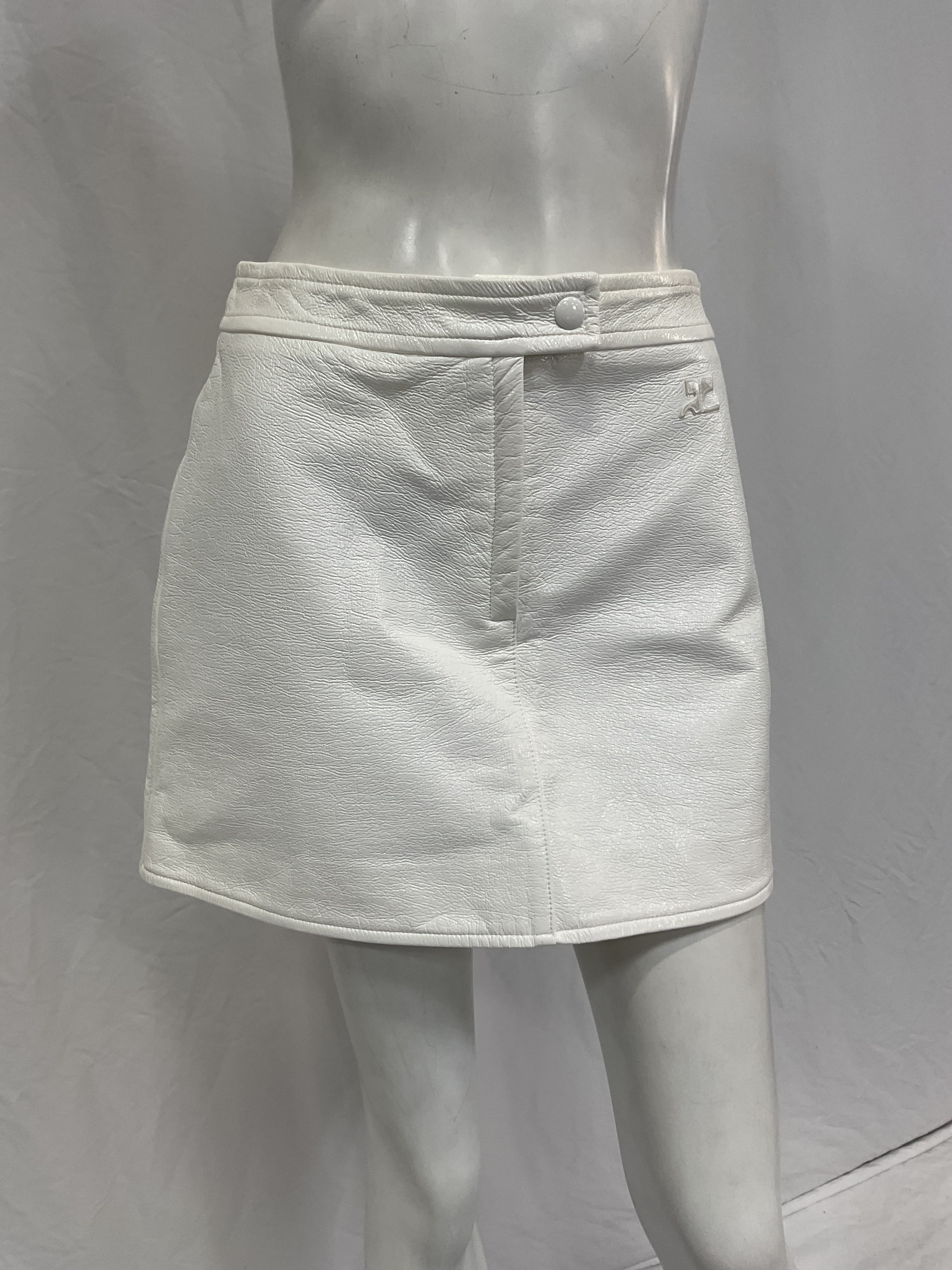 White Reedition Miniskirt - Image 2