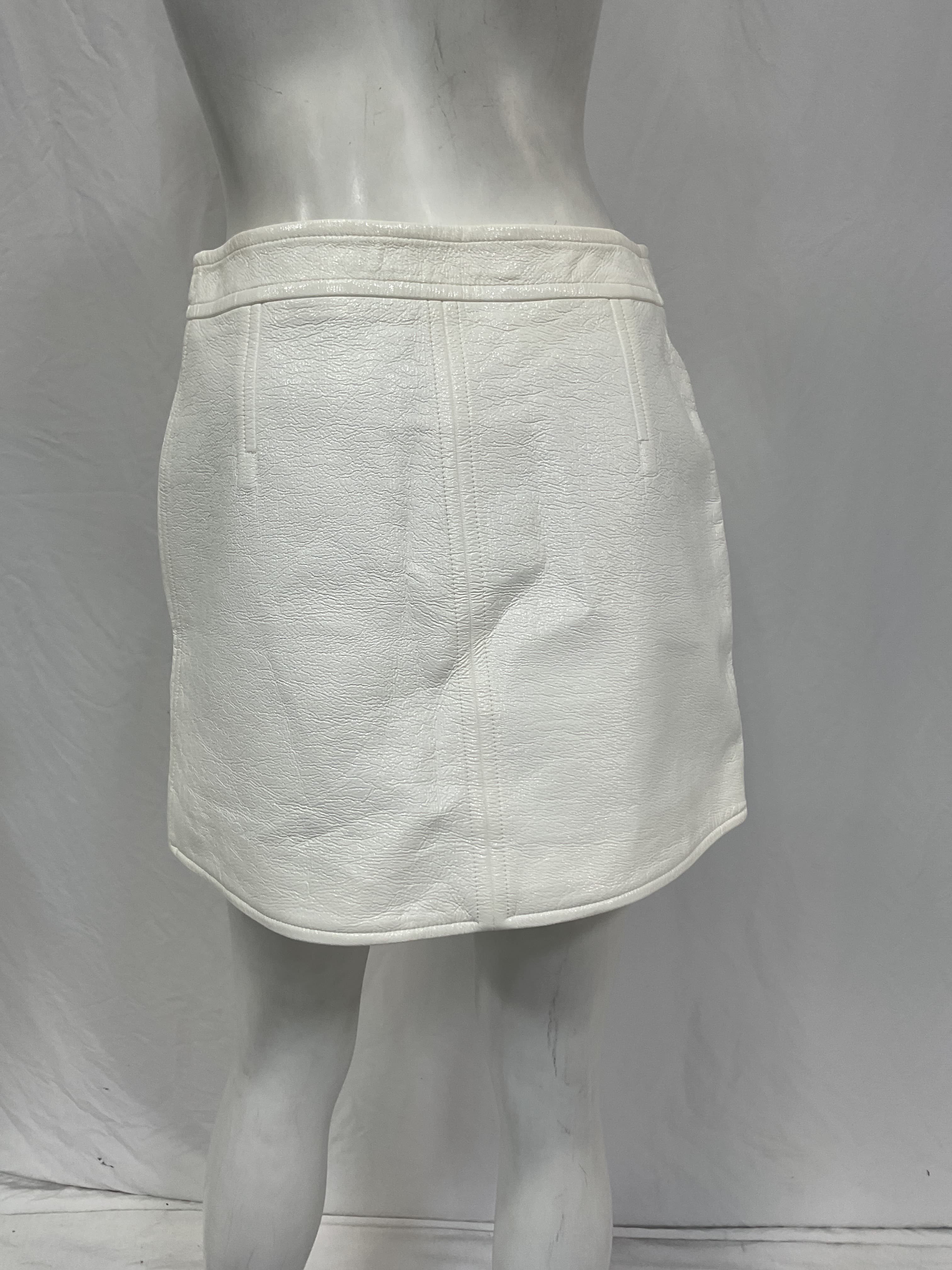 White Reedition Miniskirt - Image 4