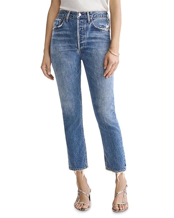 Riley Straight Cropped Jeans - Image 1