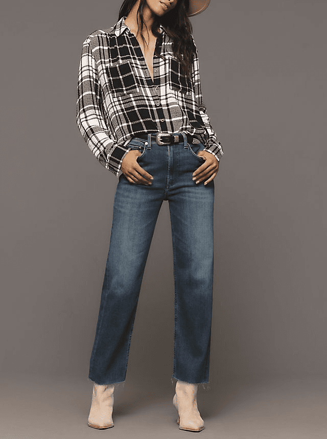 Palma High-Rise Straight-Leg Jeans - Image 1