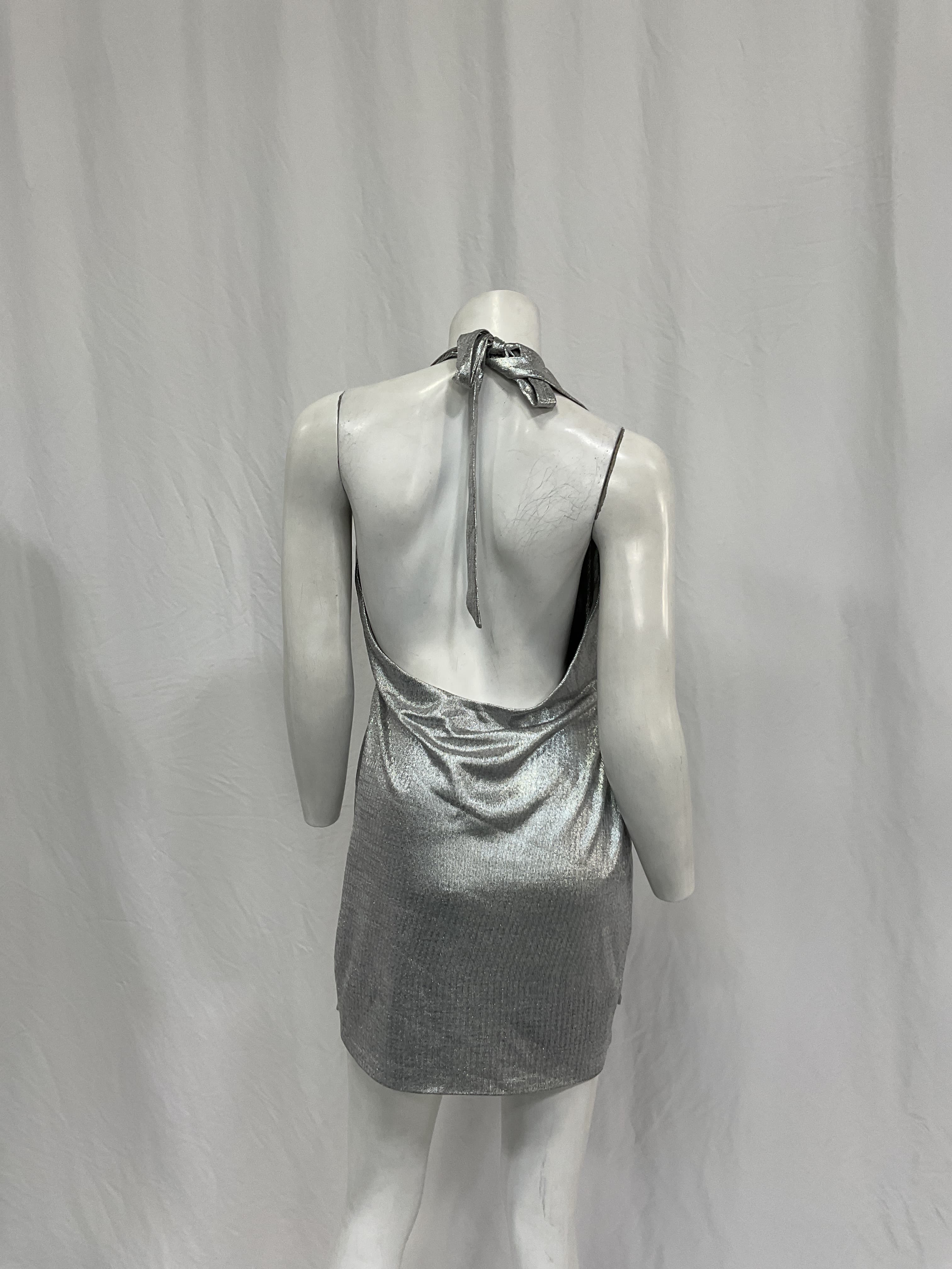 Omari Dress In Silver - Image 3