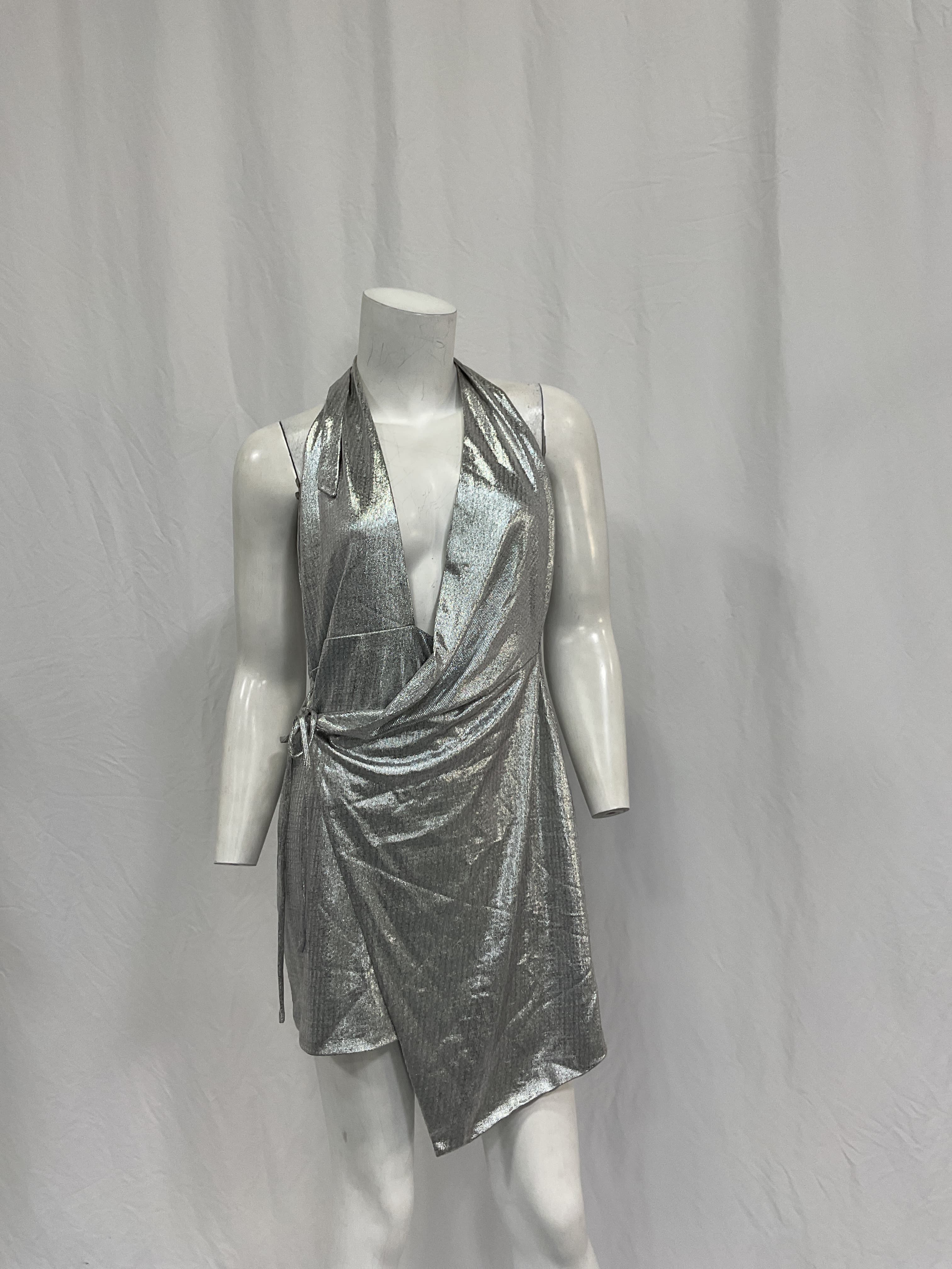 Omari Dress In Silver - Image 2
