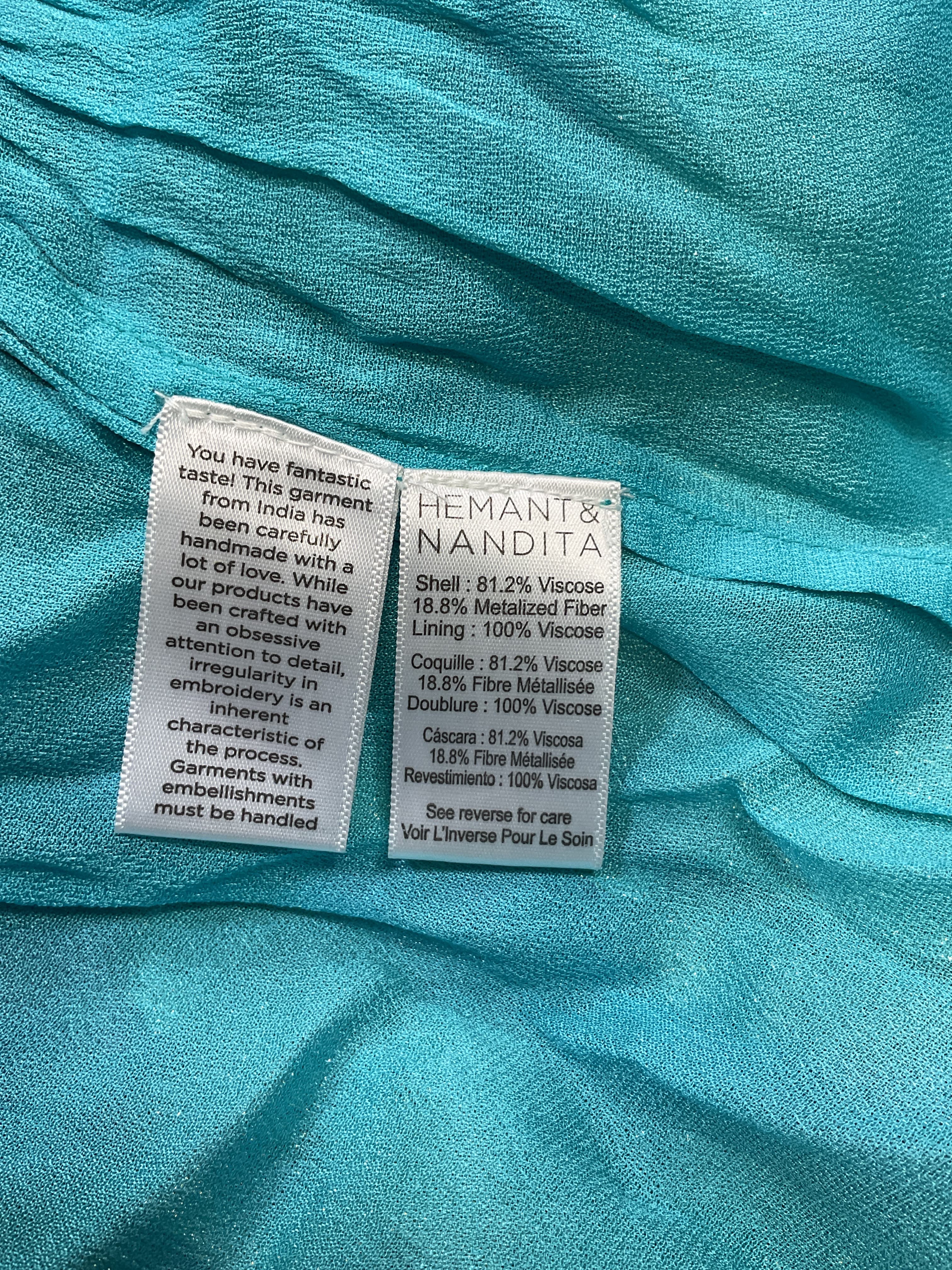 Xari Mini Skirt In Cyan - Image 3