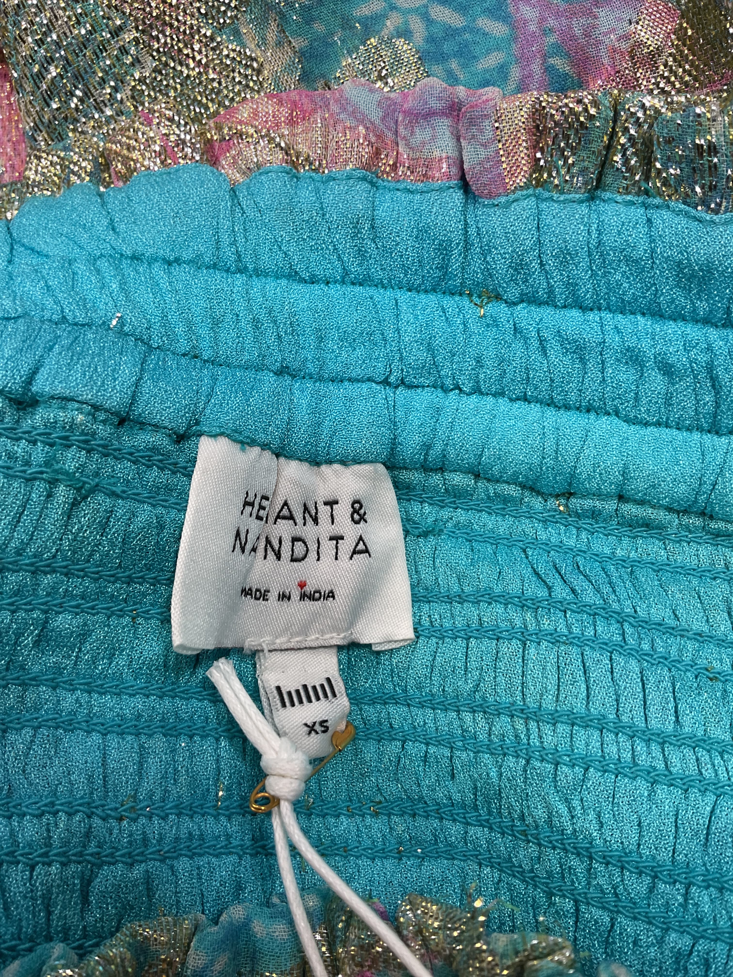 Xari Mini Skirt In Cyan - Image 4