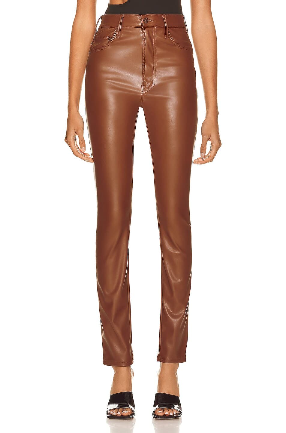 High Waisted Rail Skimp In Friar Brown - Image 1
