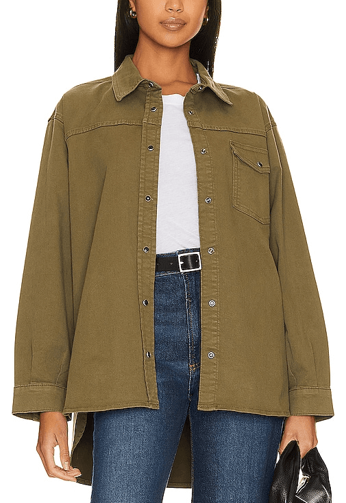 Simon Shirt In Army Green - Image 1