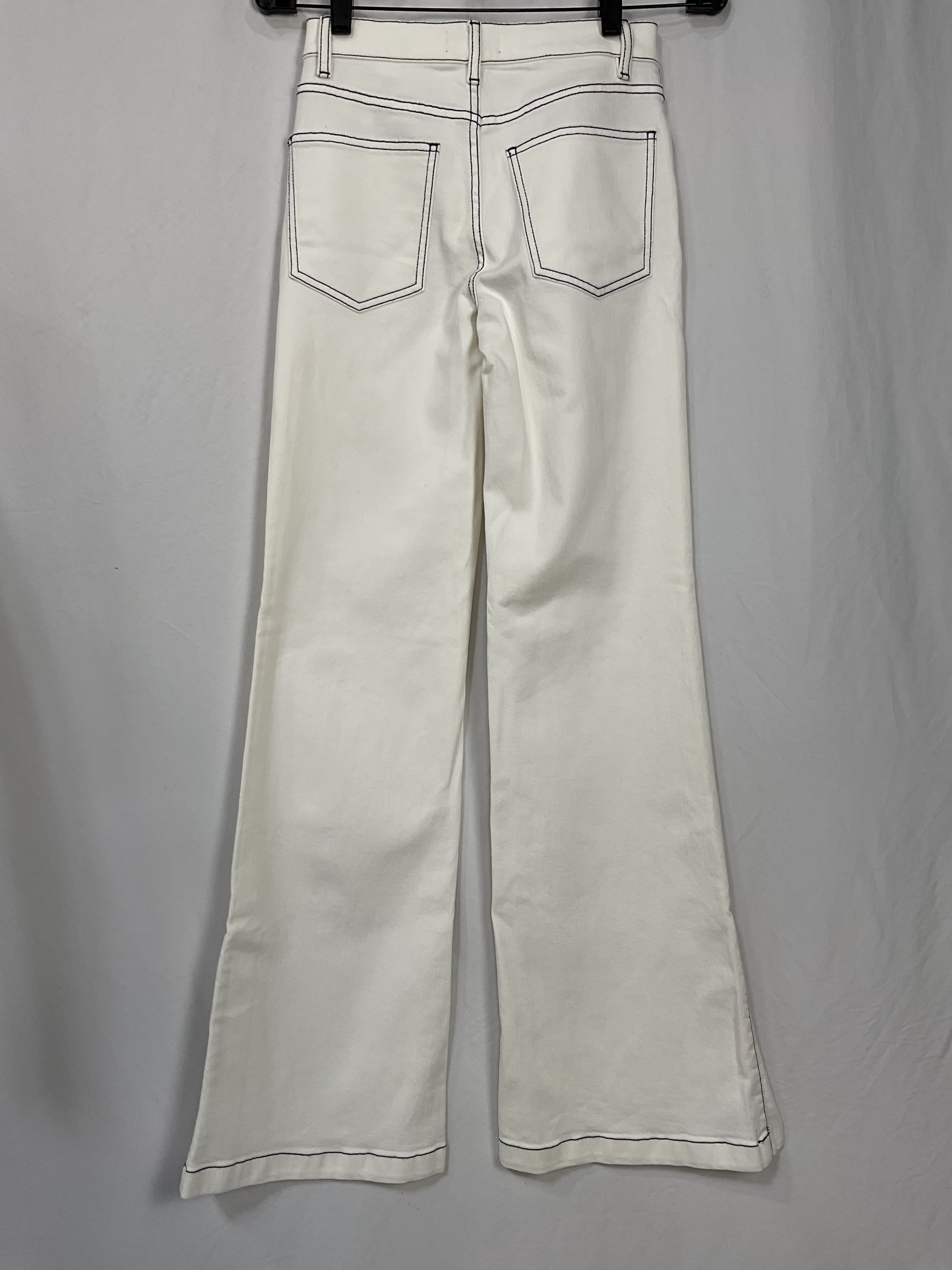 Tyra Contrast Mid-Rise Flare Jean - Image 3