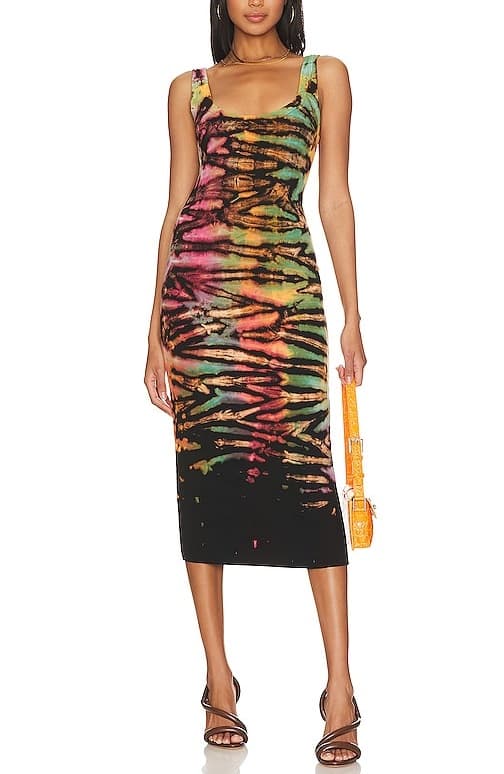 Verona Midi Dress In Aura Tie Dye - Image 1