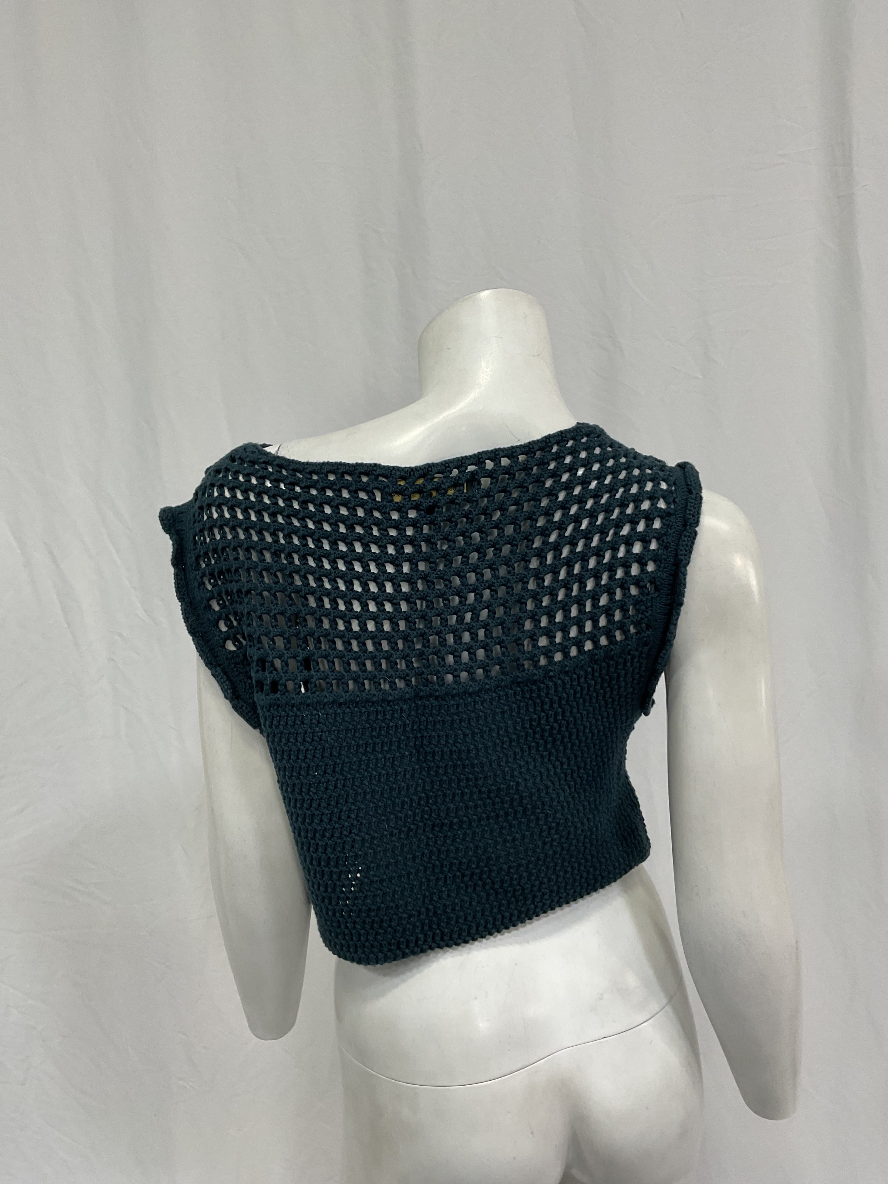 House Of Harlow 1960 X Revolve Agnetta Crochet Top In Deep Teal - Image 3