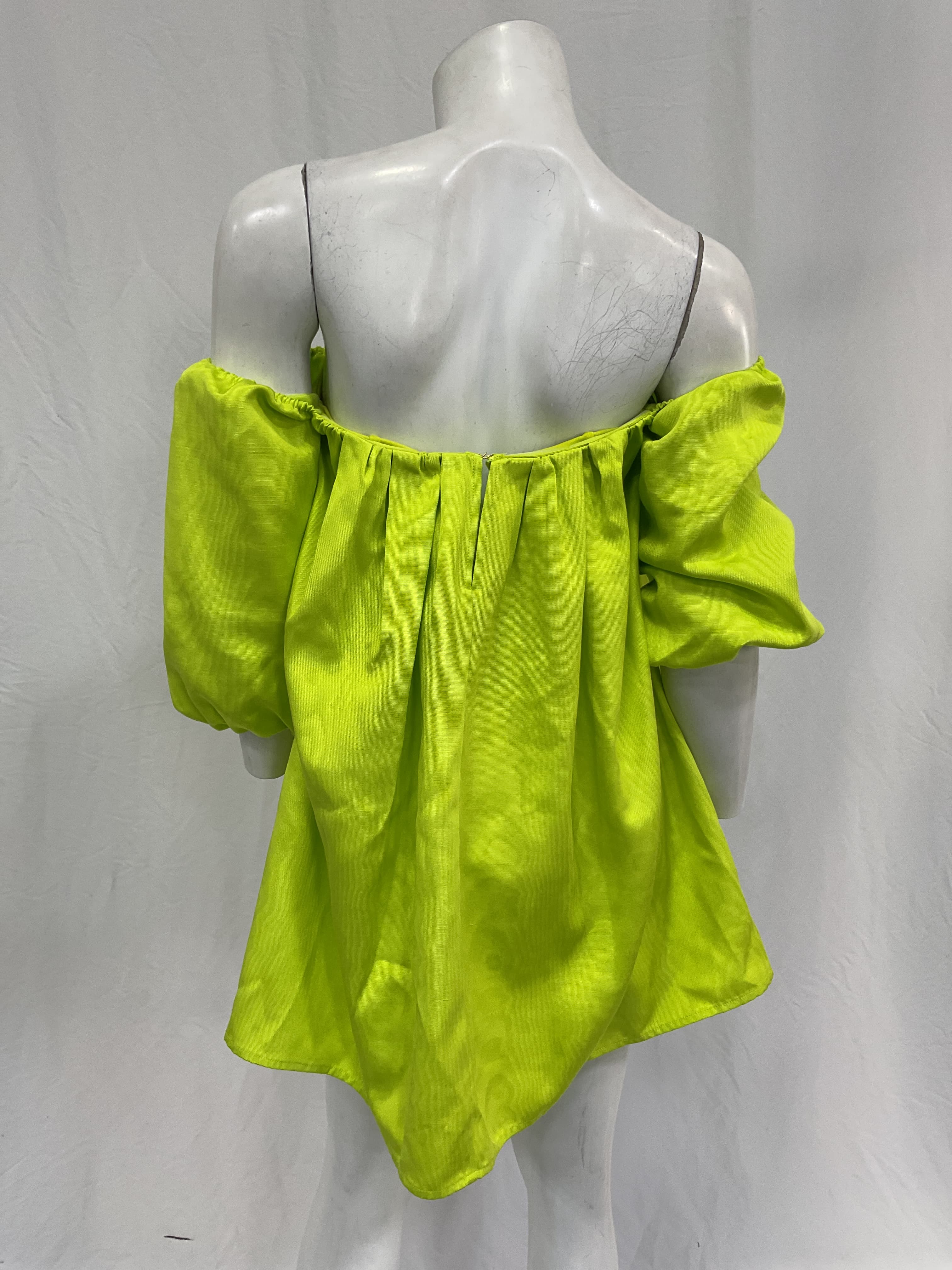 Rhiannon Mini Dress In Apple Green - Image 2