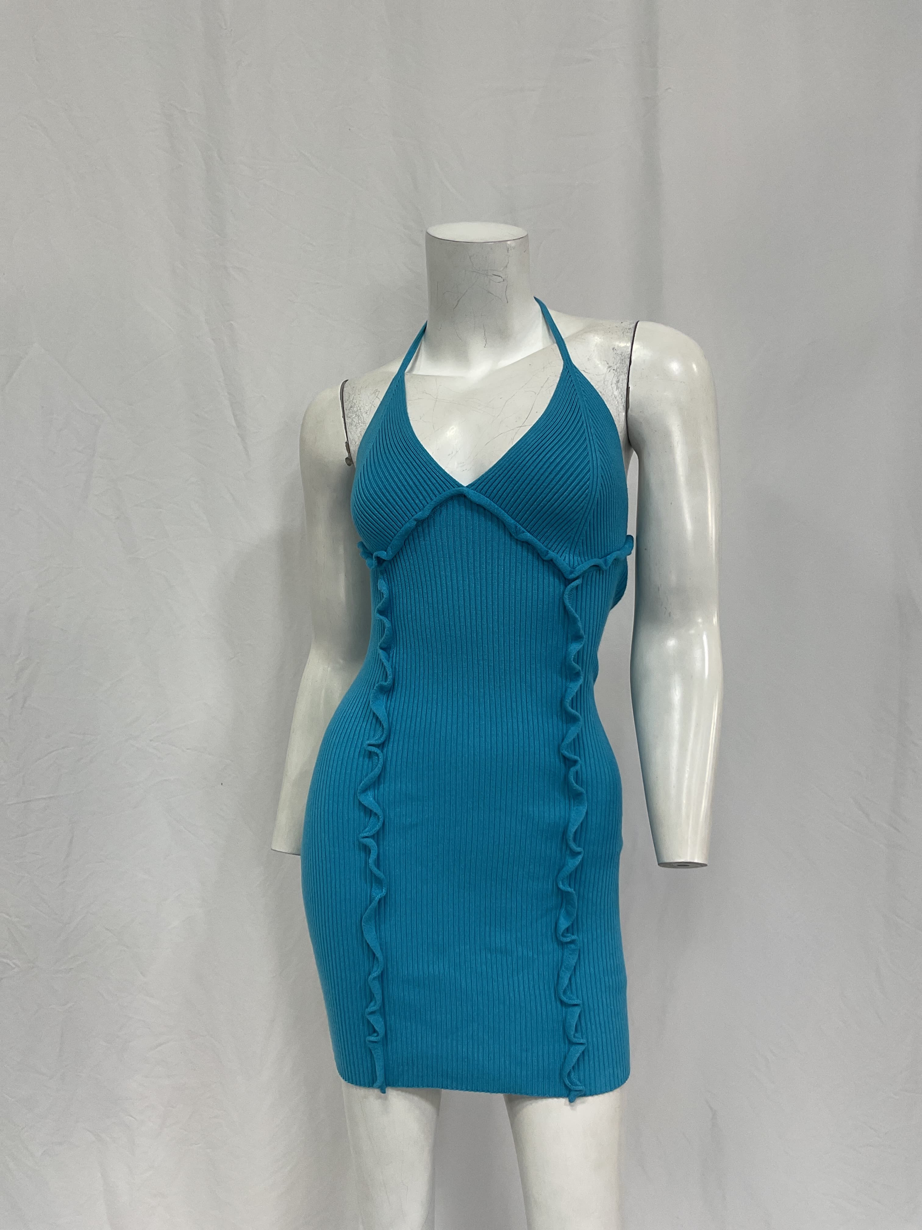 Taysia Halter Mini Dress - Image 4