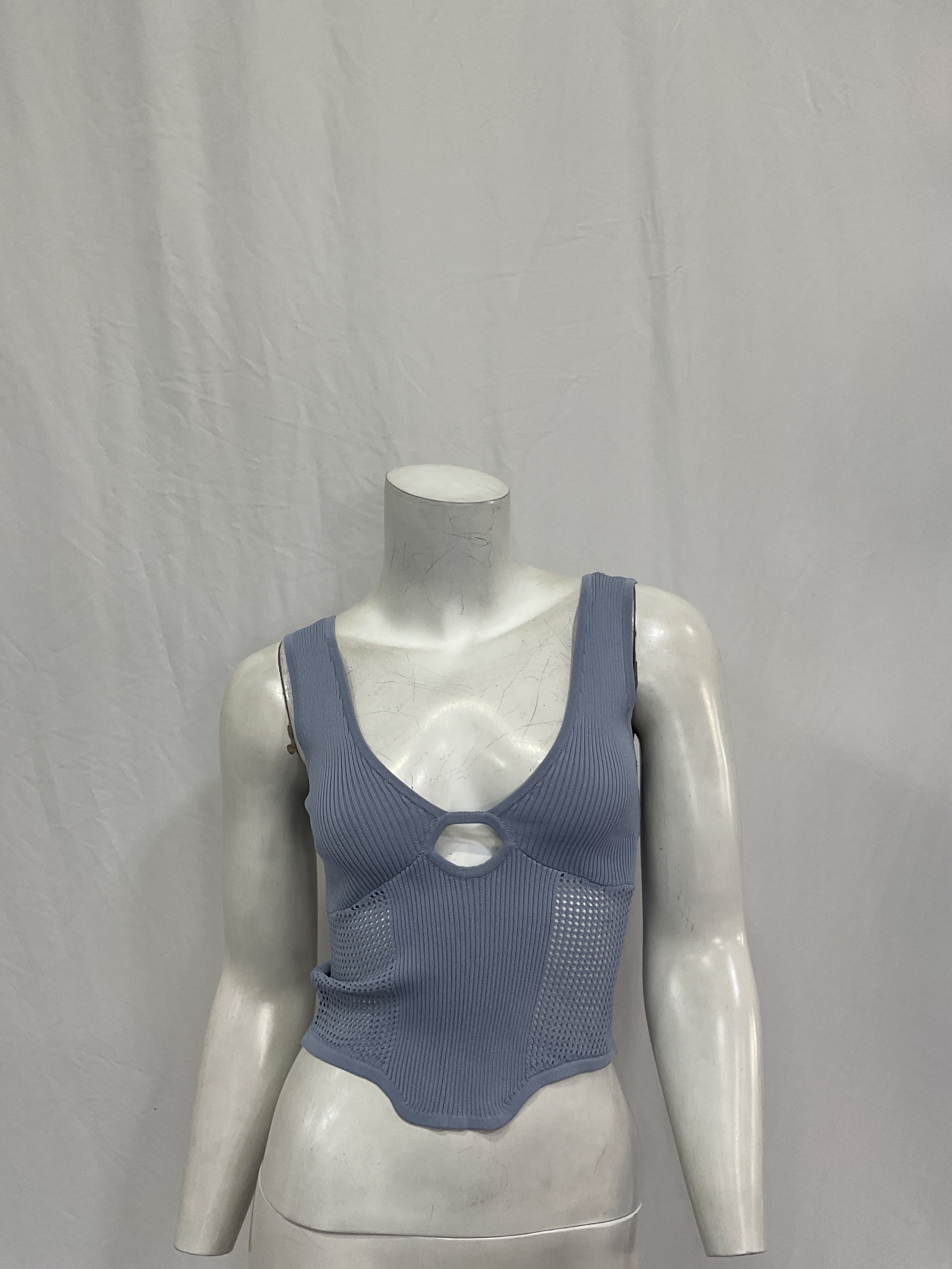 Intrepid Knit Top In Blue Ice - Image 3