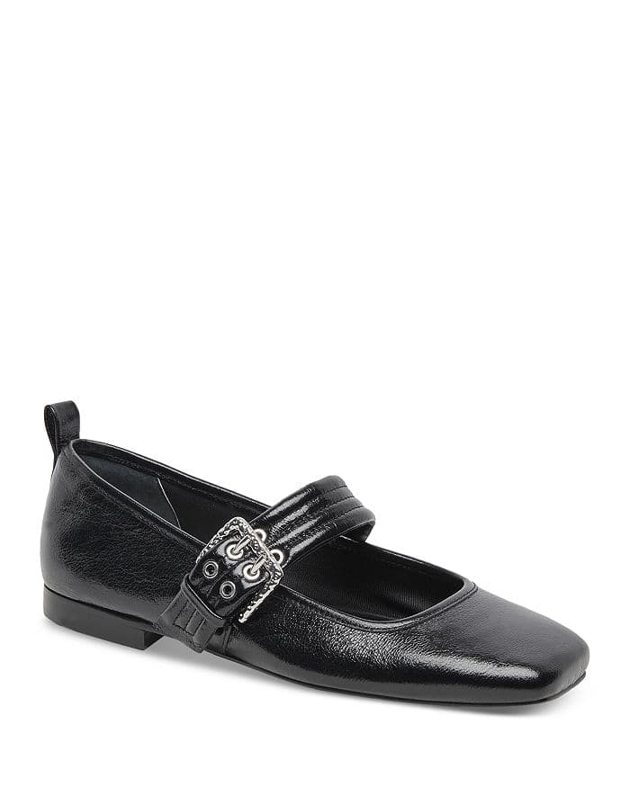 Women's Arora Square Toe Buckled Ballet Flats - Image 1