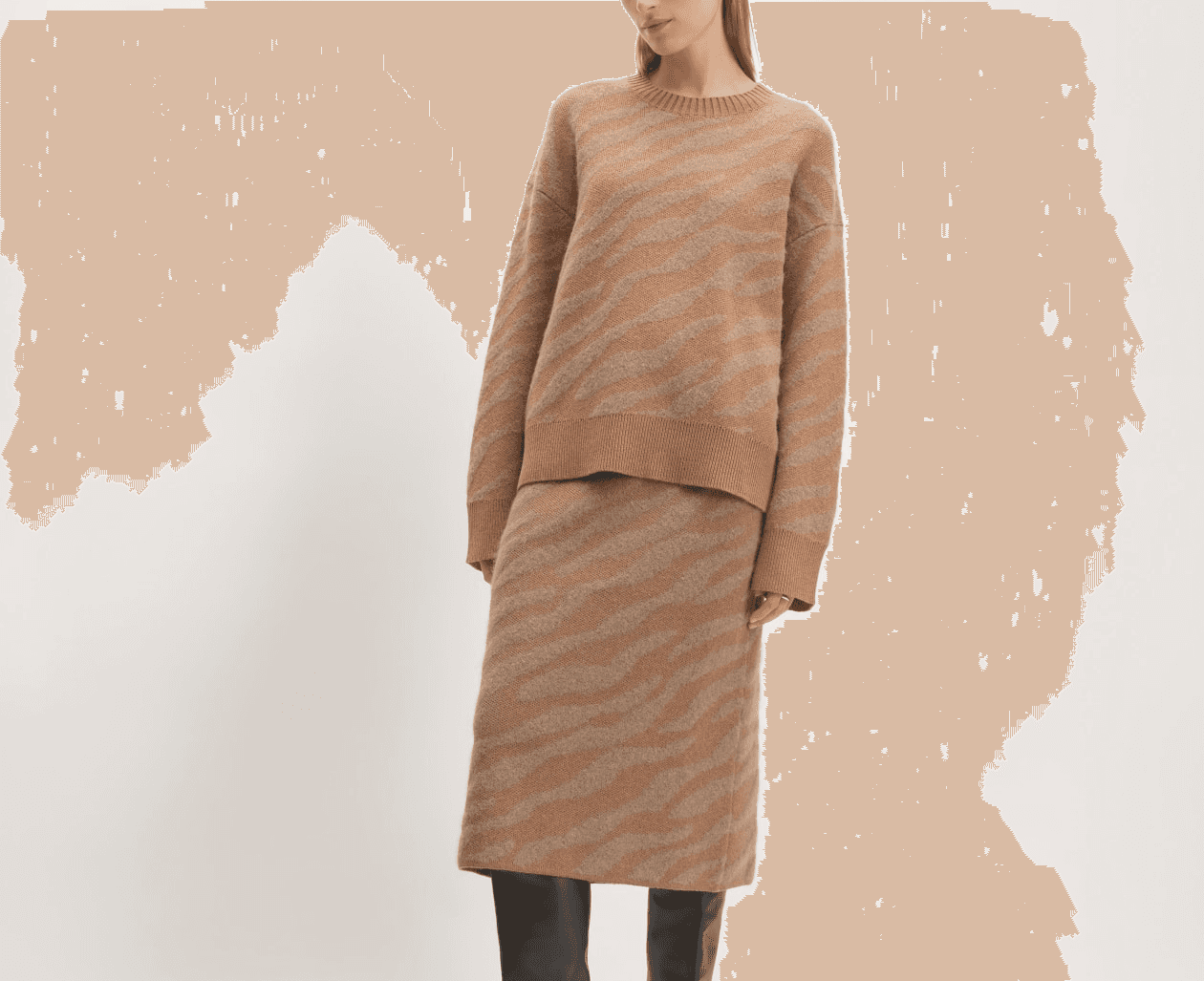 The Alpaca Tiger Jacquard Skirt - Image 1