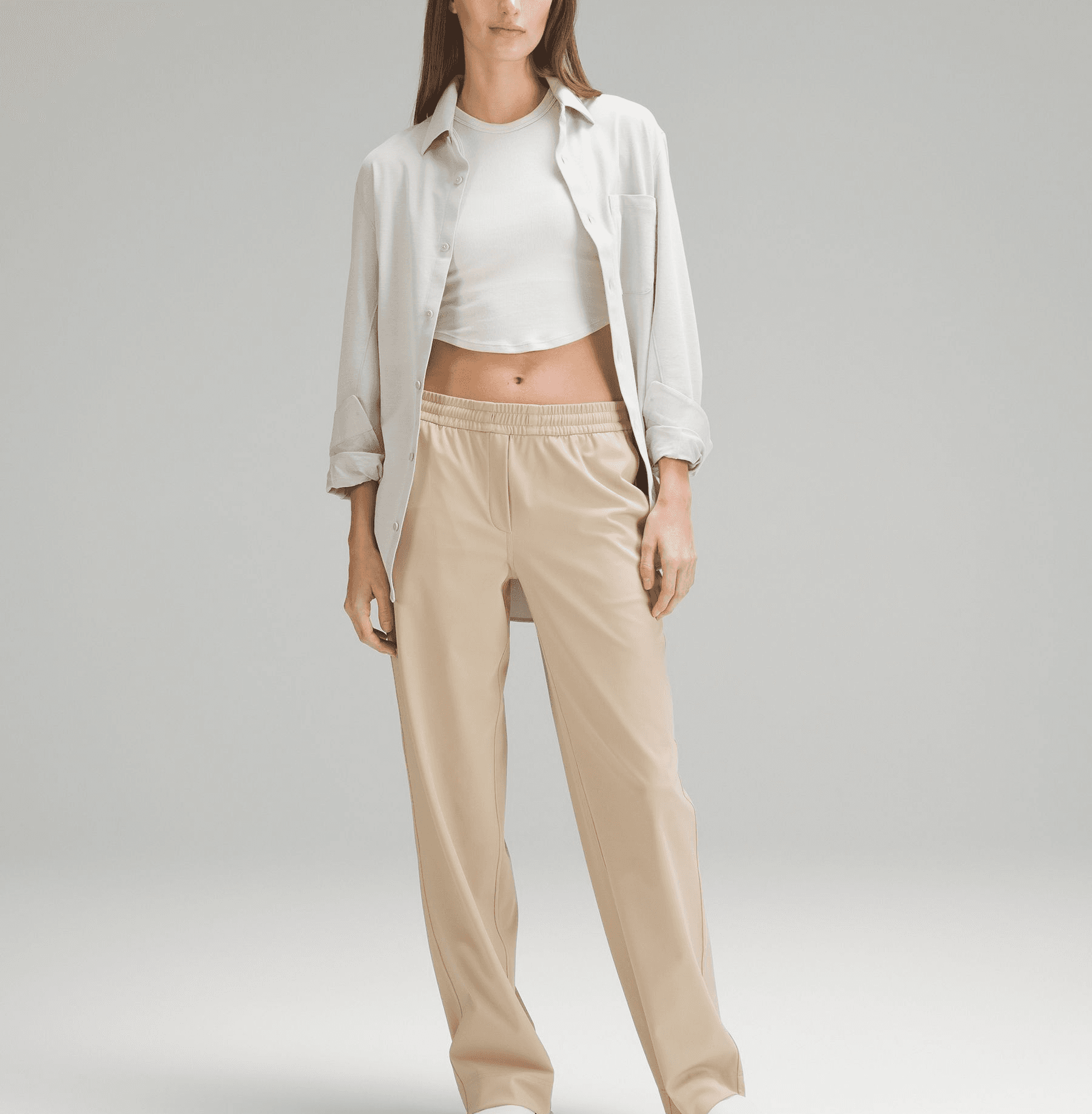Straight-Leg Mid-Rise Pant Full Length *luxtreme - Image 1