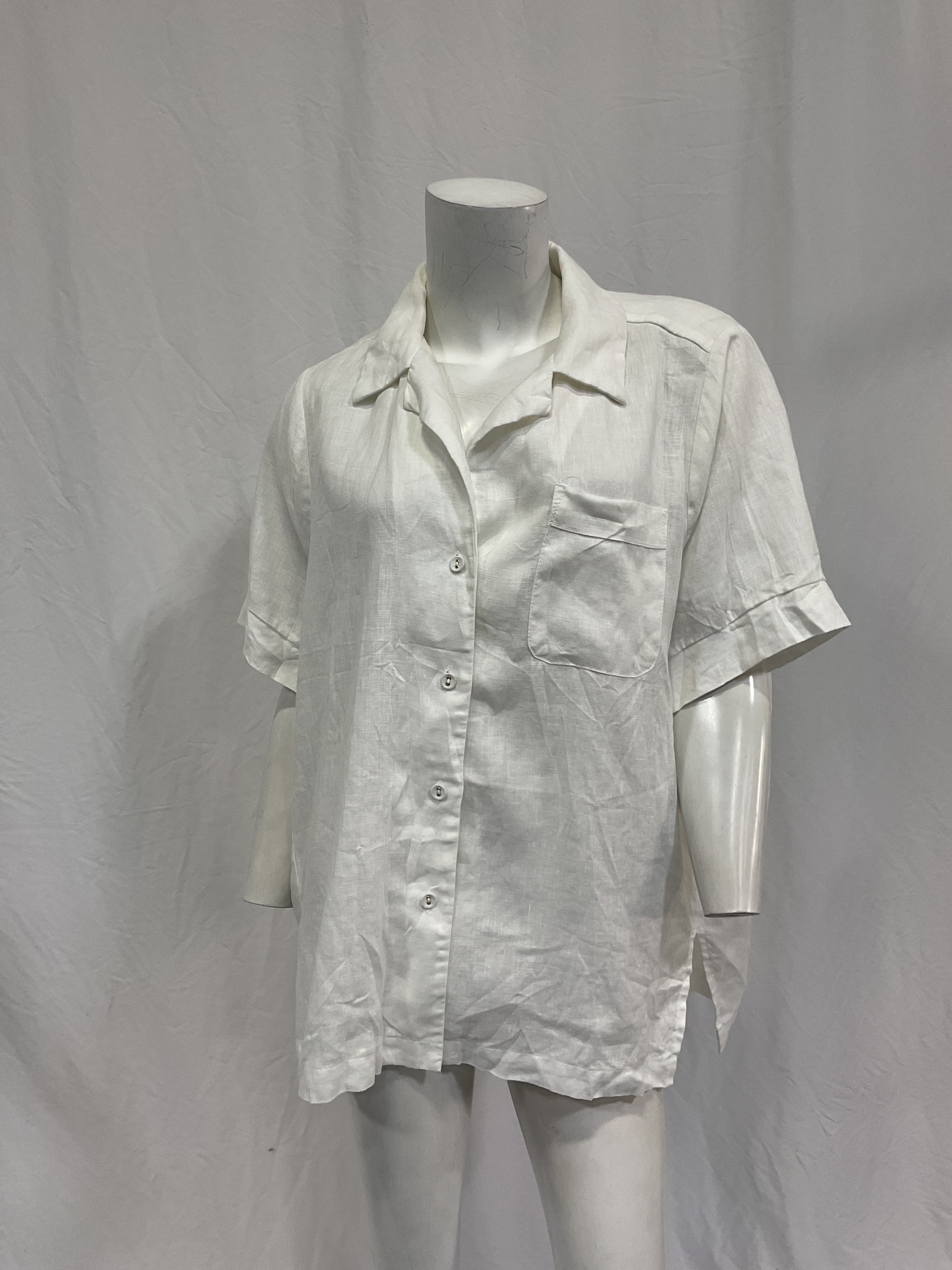 Campbell White Linen Shirt - Image 2