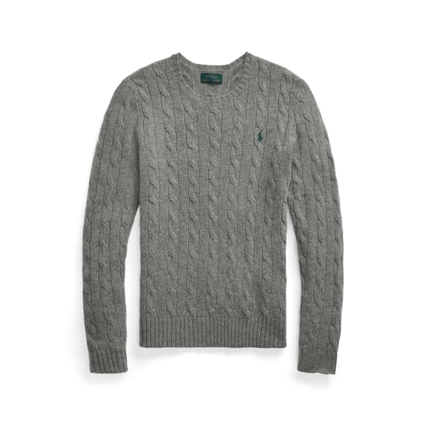 Cable Wool Crewneck Sweater - Image 1