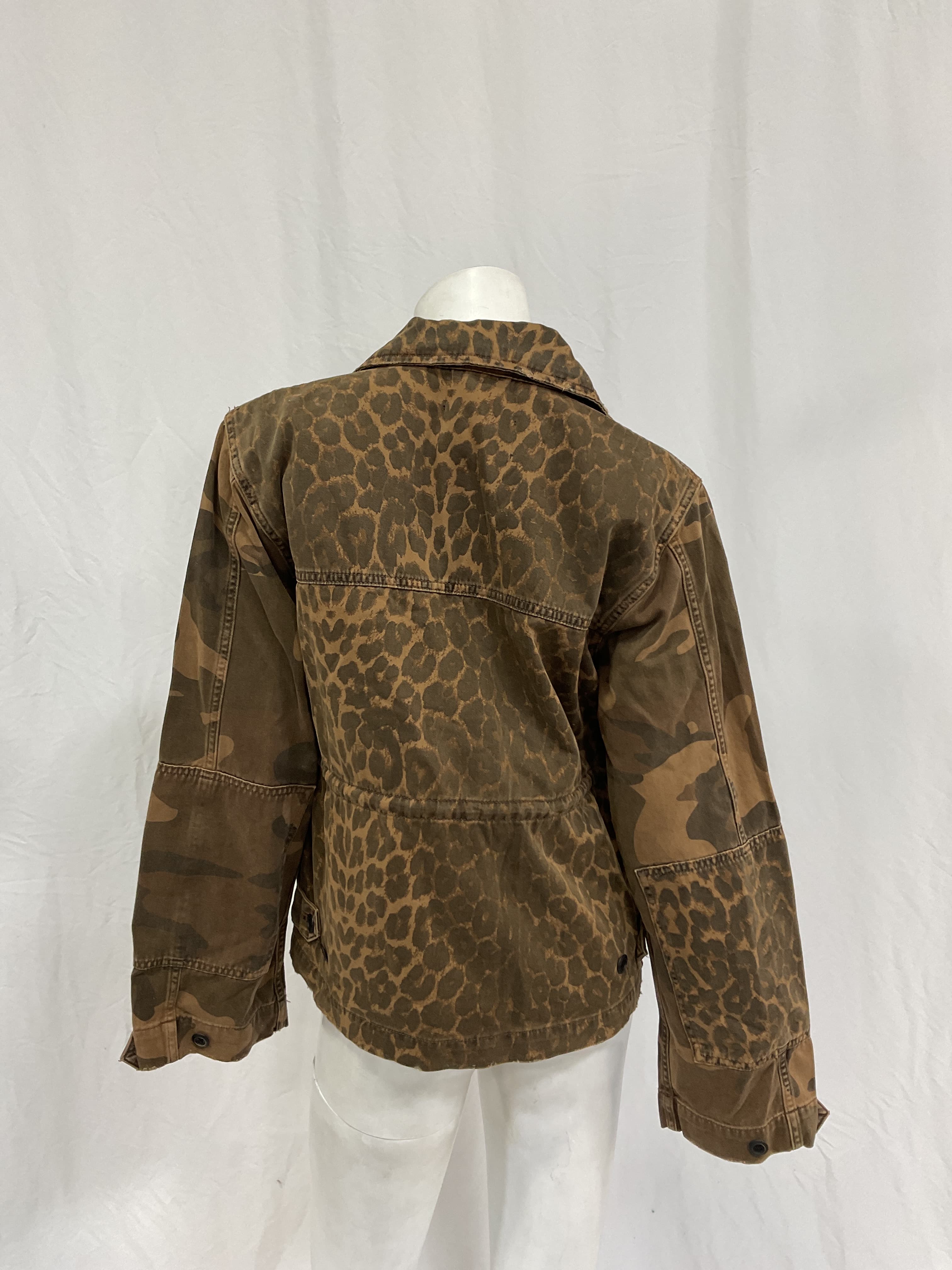 Finch Leppo Mix Jacket In Animal Brown - Image 2