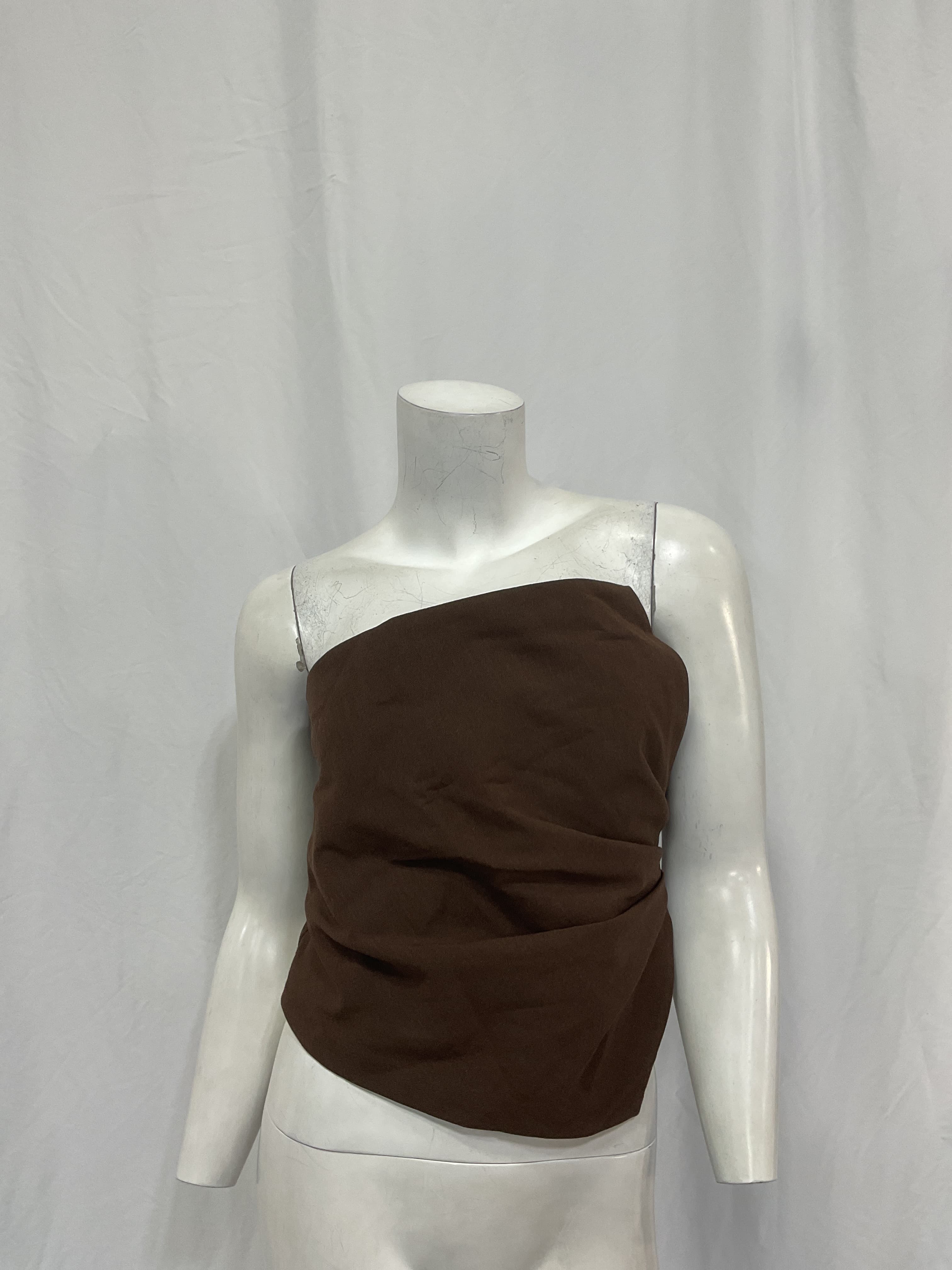 Xenia Top In Brown - Image 2