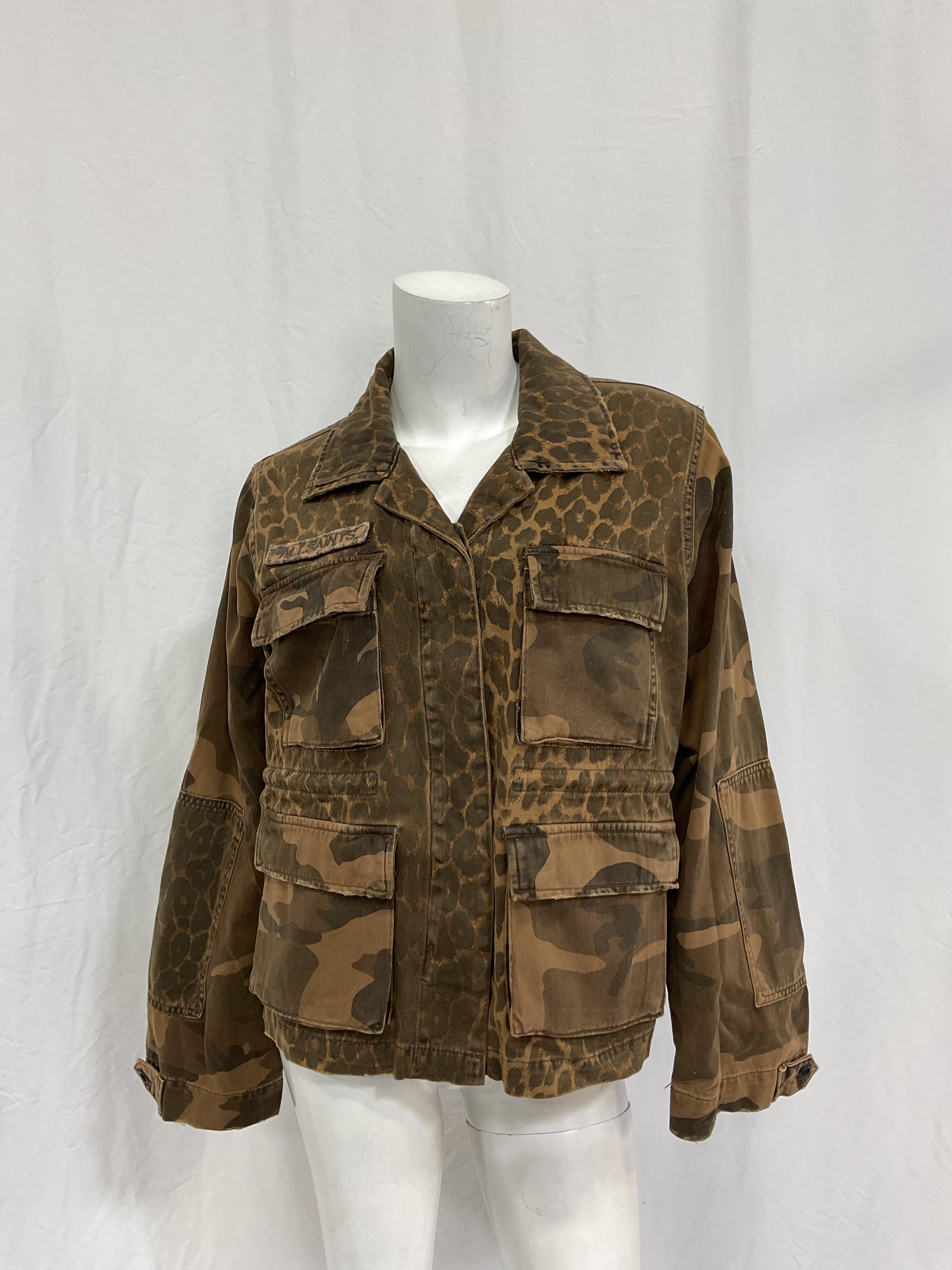 Finch Leppo Mix Jacket In Animal Brown - Image 3