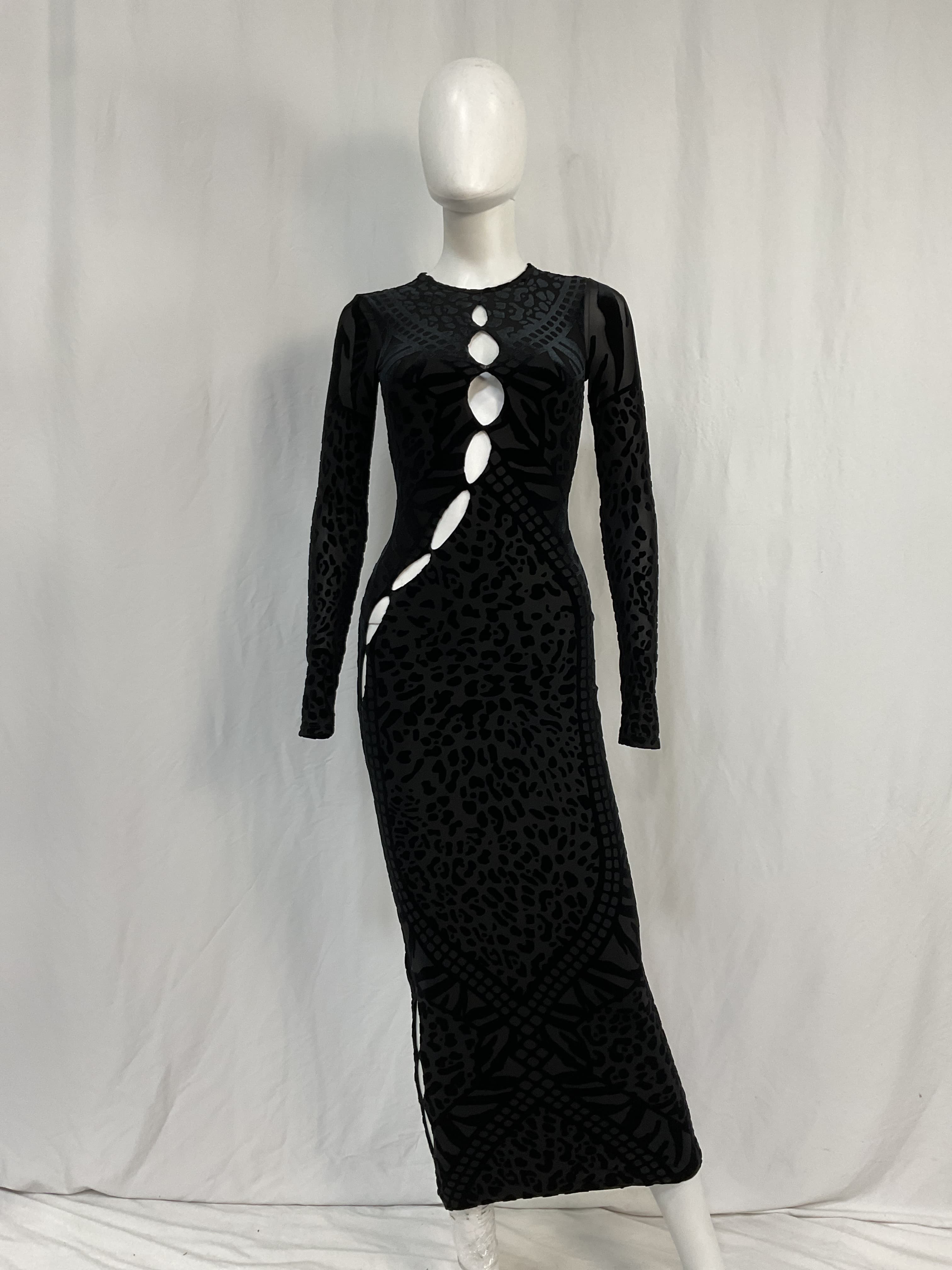 Jolie Velvet Dress In Animal - Image 2