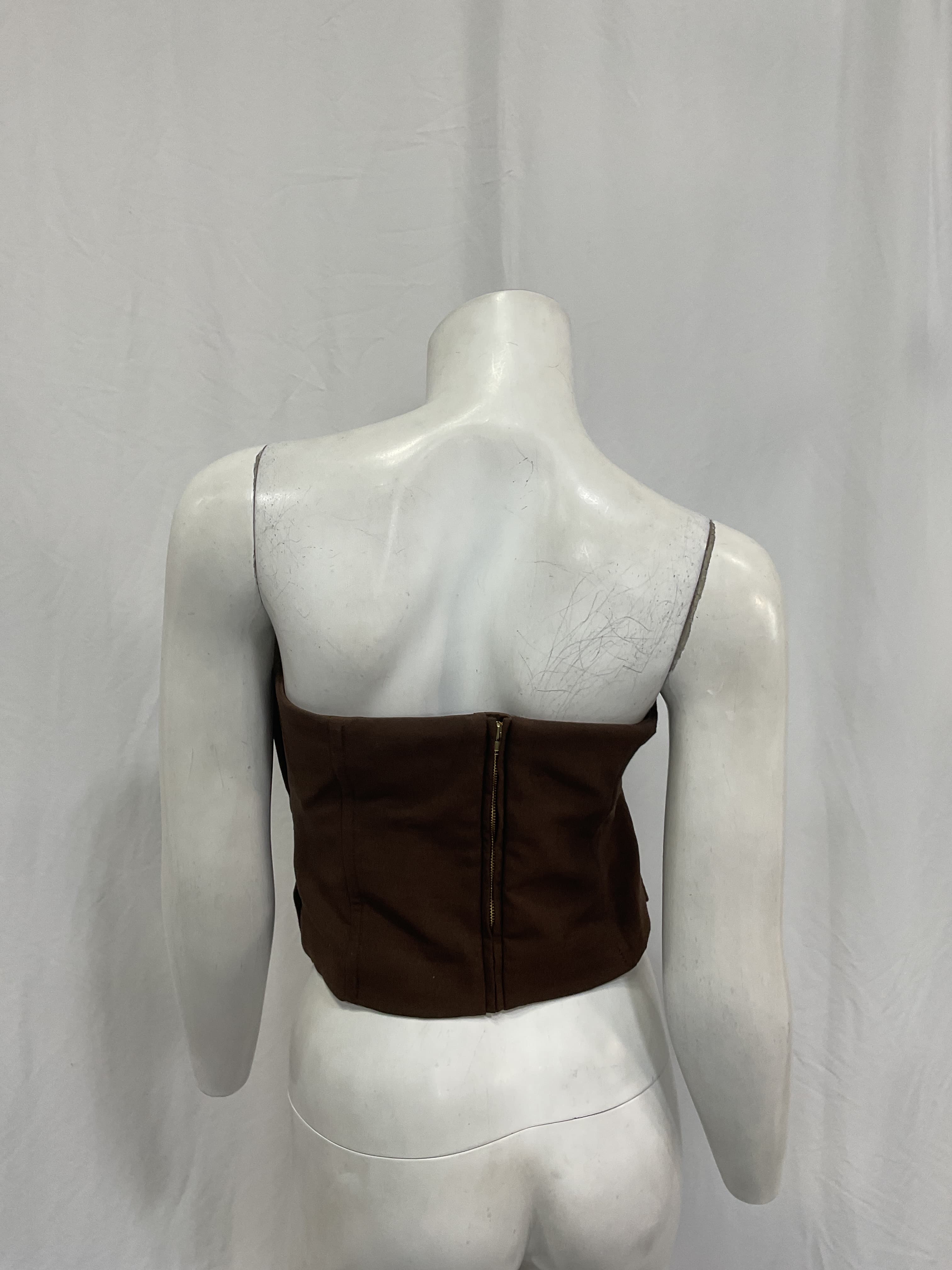 Xenia Top In Brown - Image 3