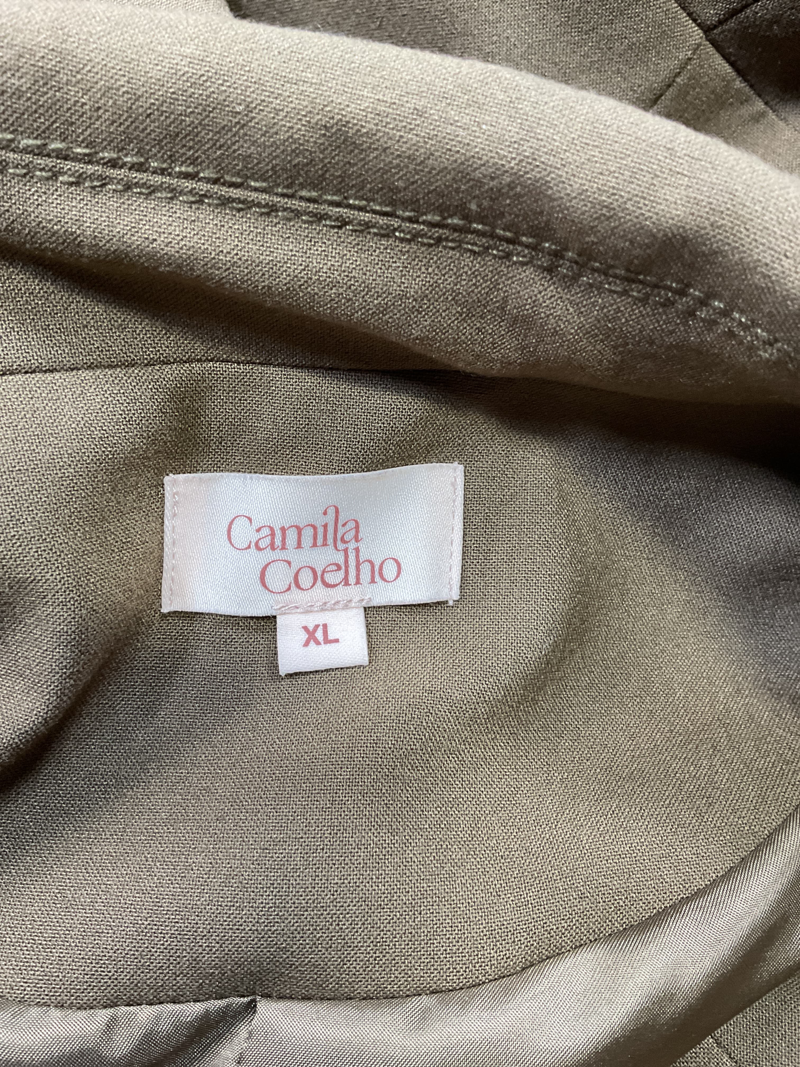 Marlina Coat In Muted Olive - Image 3
