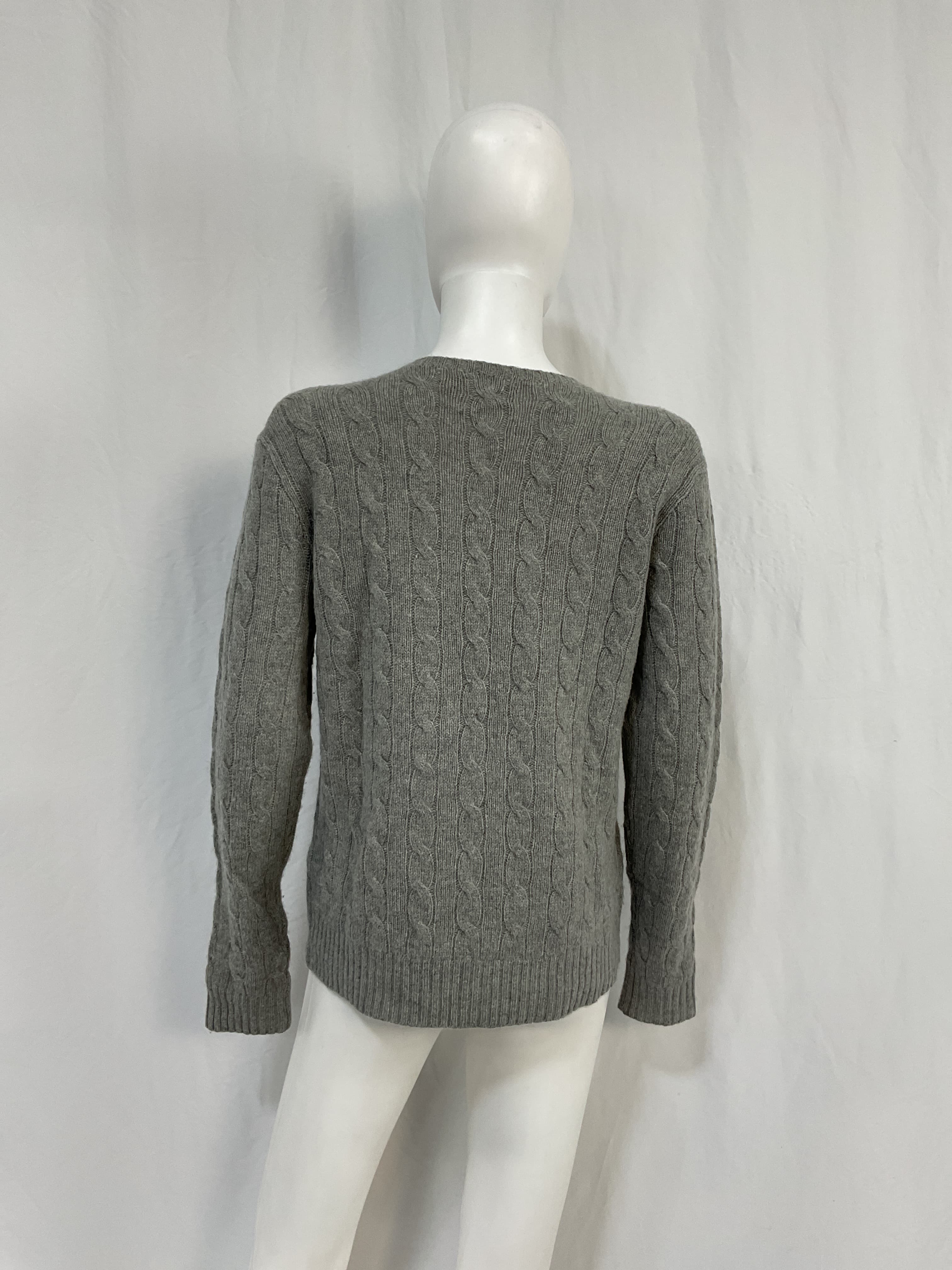 Cable Wool Crewneck Sweater - Image 3