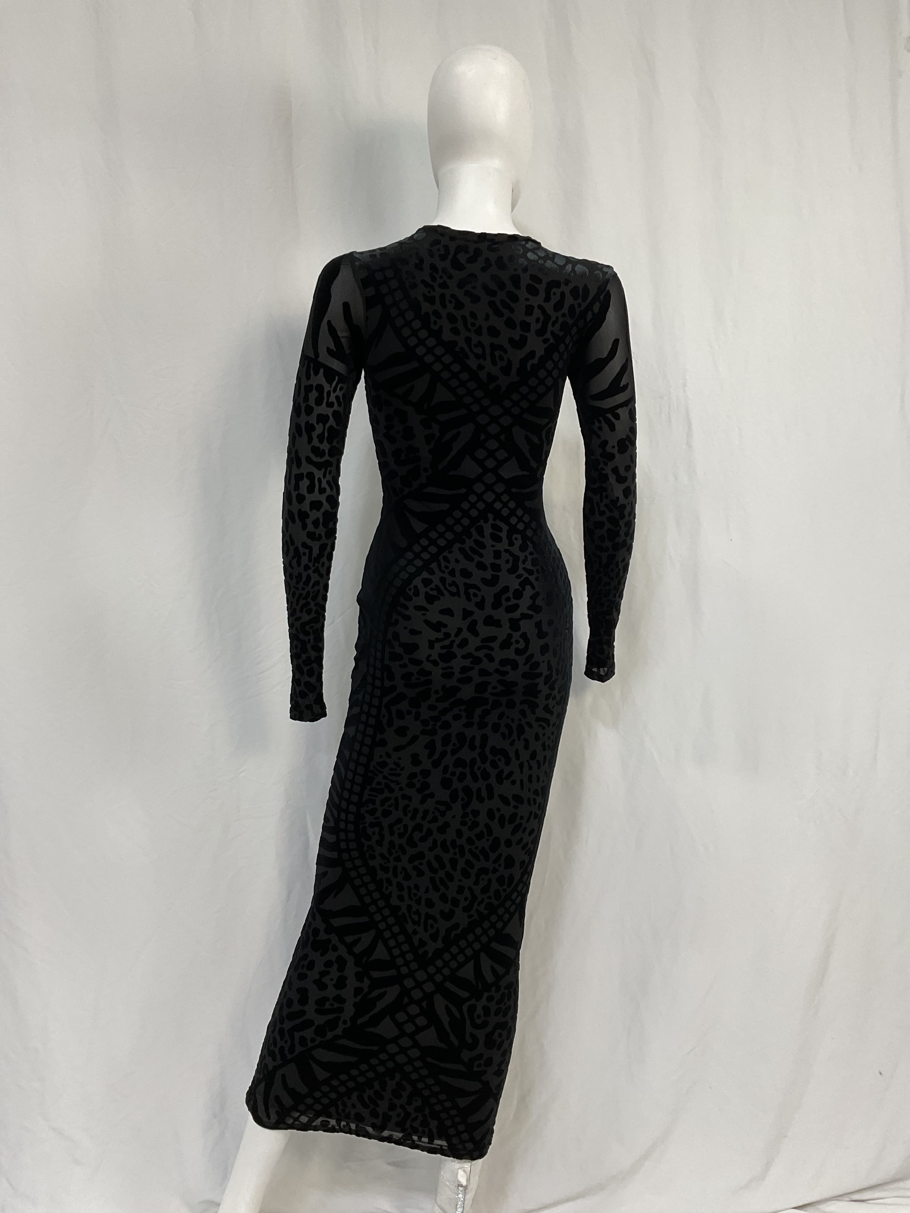 Jolie Velvet Dress In Animal - Image 3