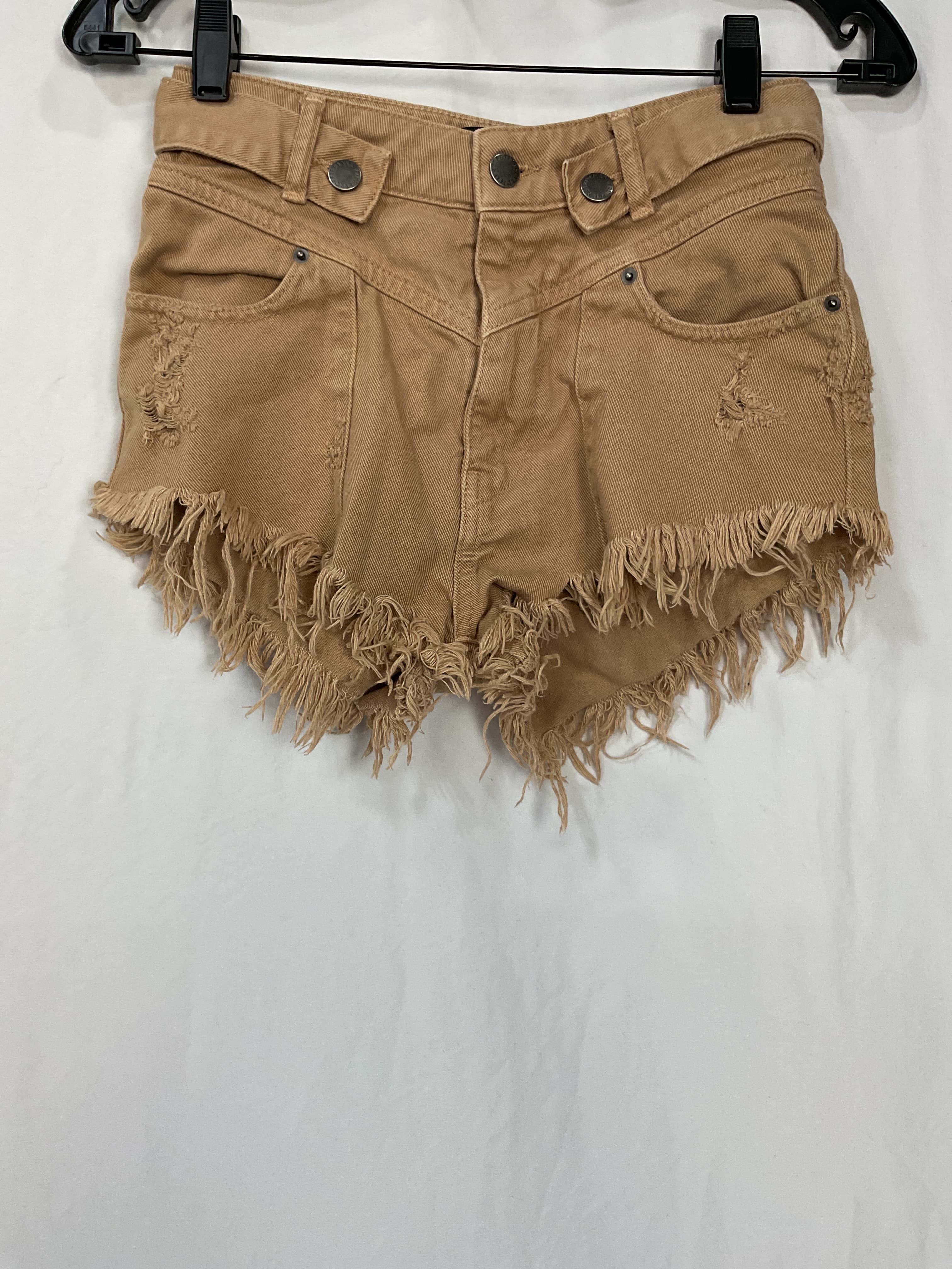 Retrofete X Revolve Tessa Shorts In Camel - Image 2