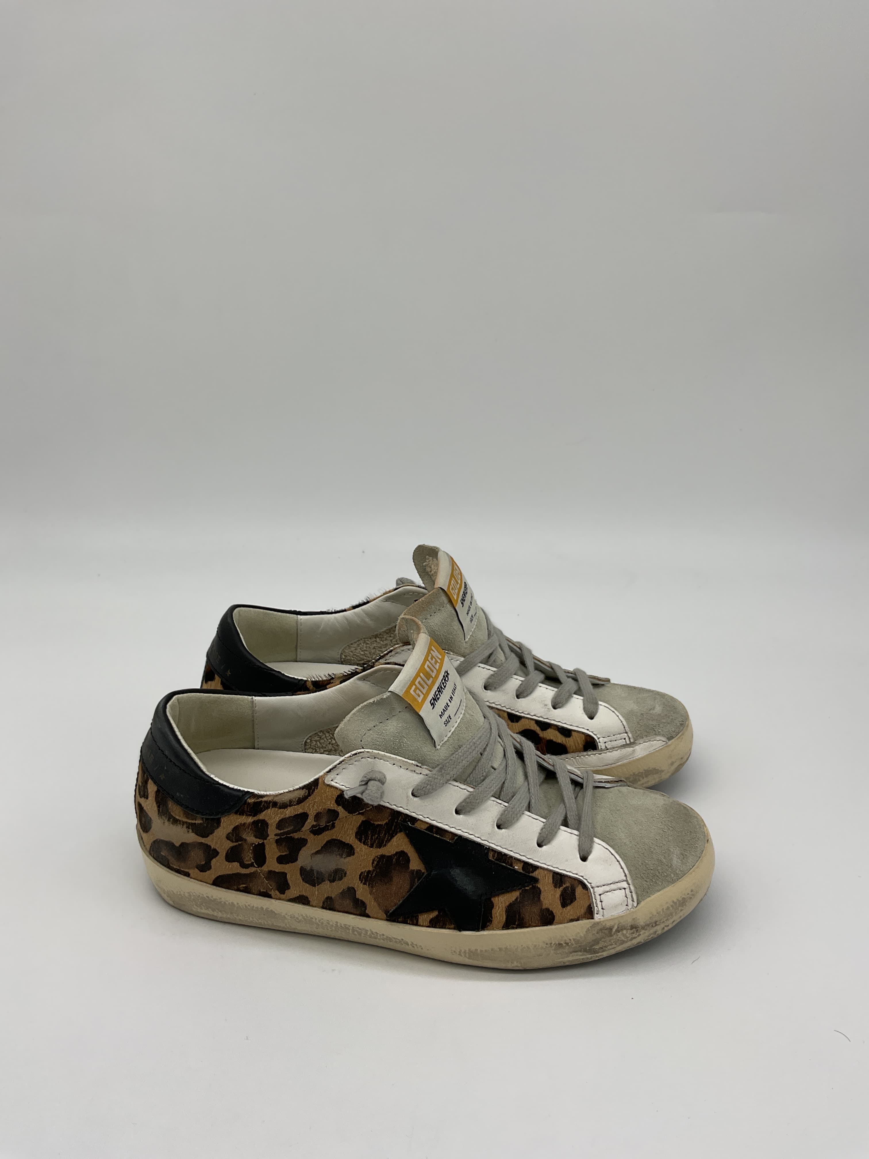Superstar Sneaker In Snow Leopard & Black - Image 4