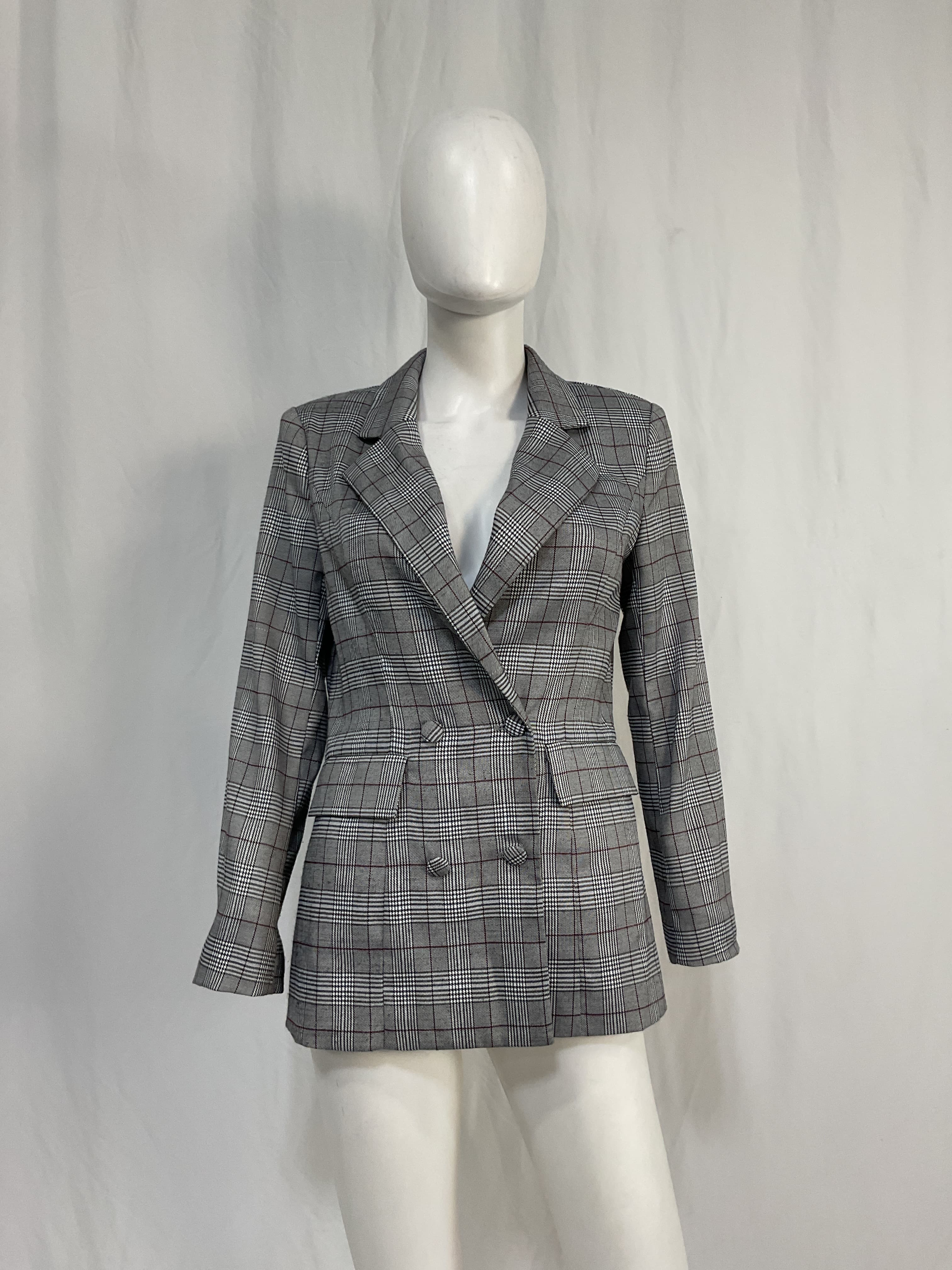 Rhea Blazer In Pewter - Image 4