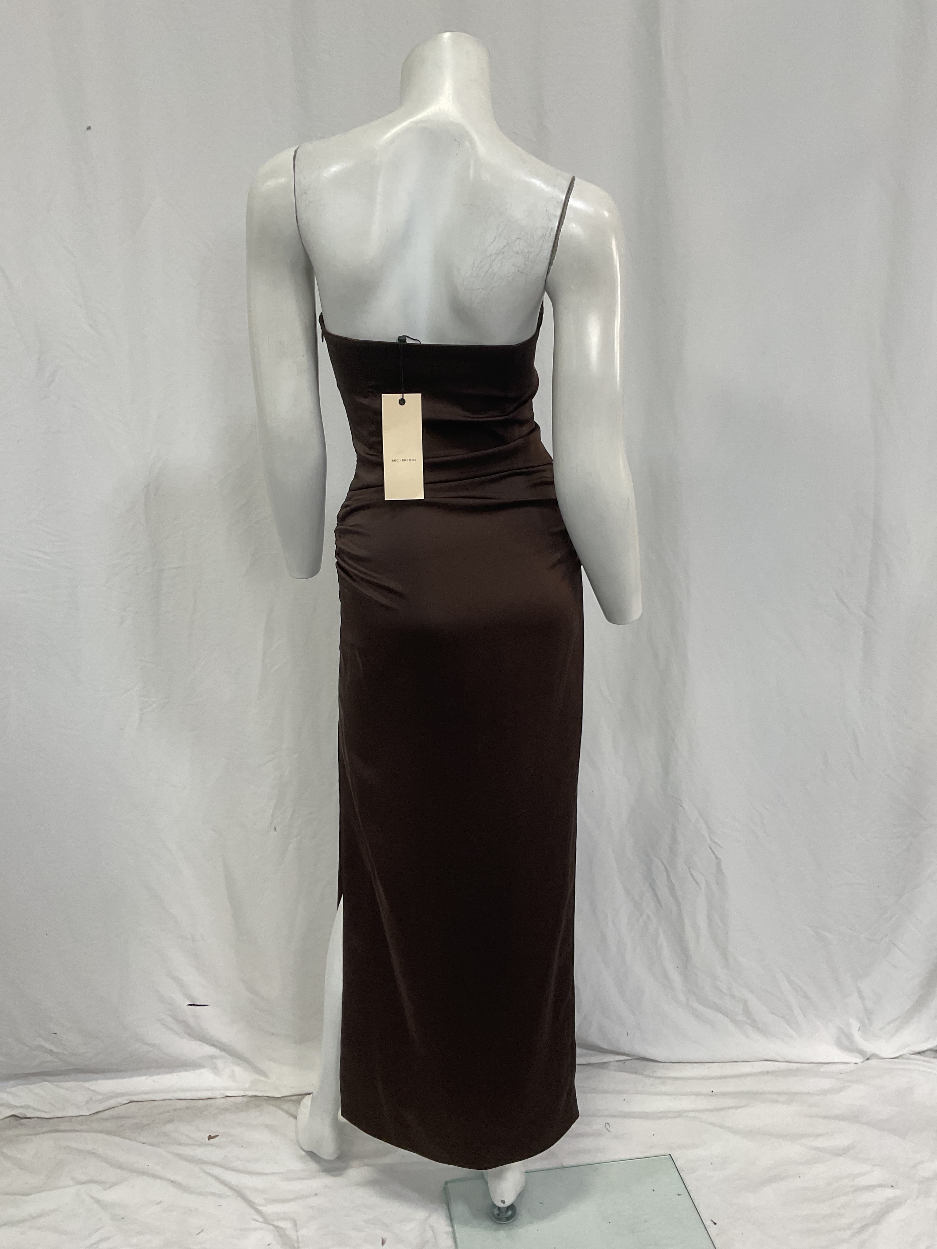 Jones Strapless Maxi Dress In Cocoa - Image 3