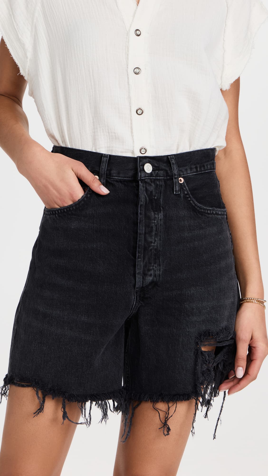 High Rise Baggy Stella Shorts - Image 1