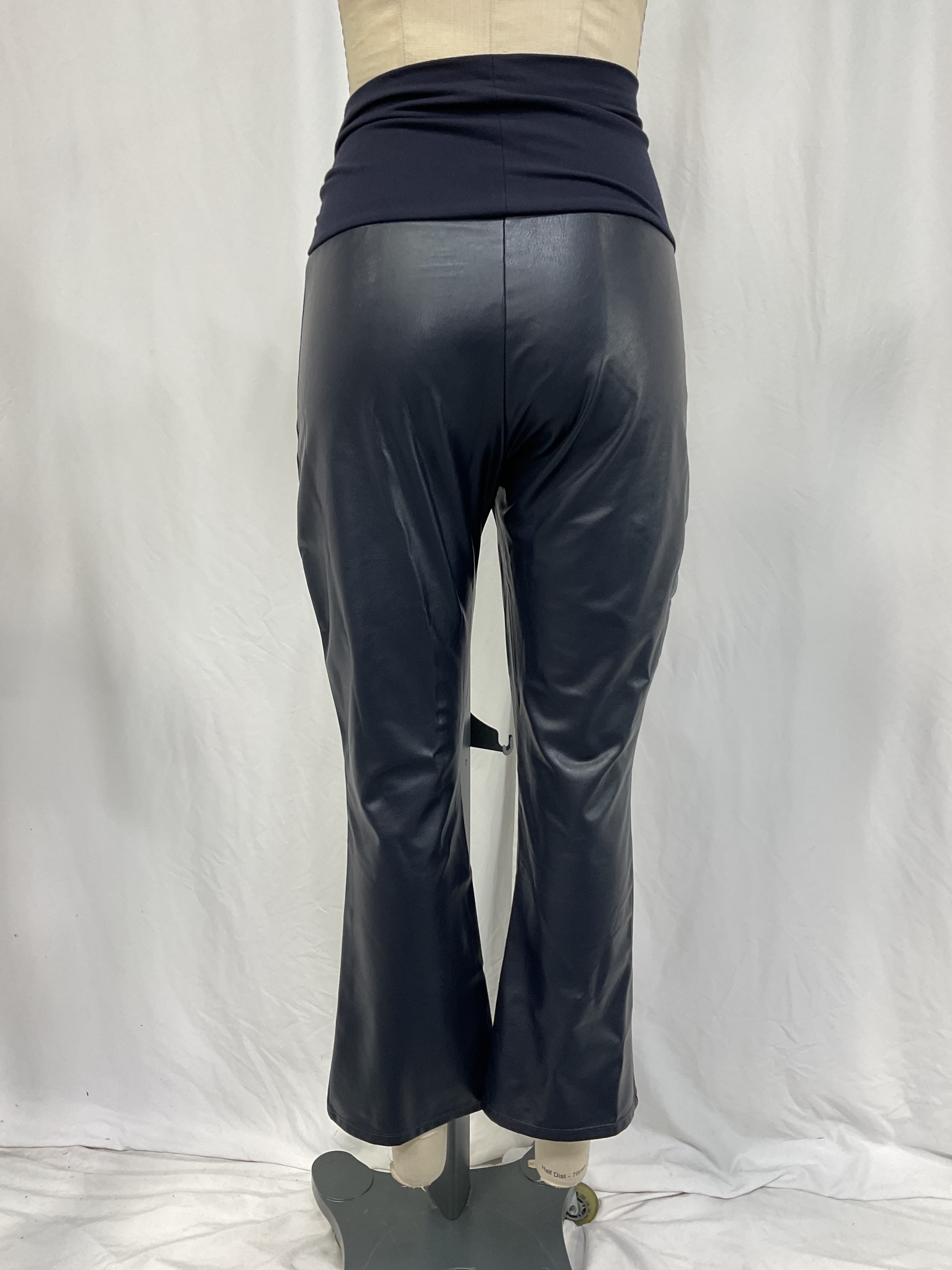 The Vegan Stretch Leather Crop Flare - Image 3