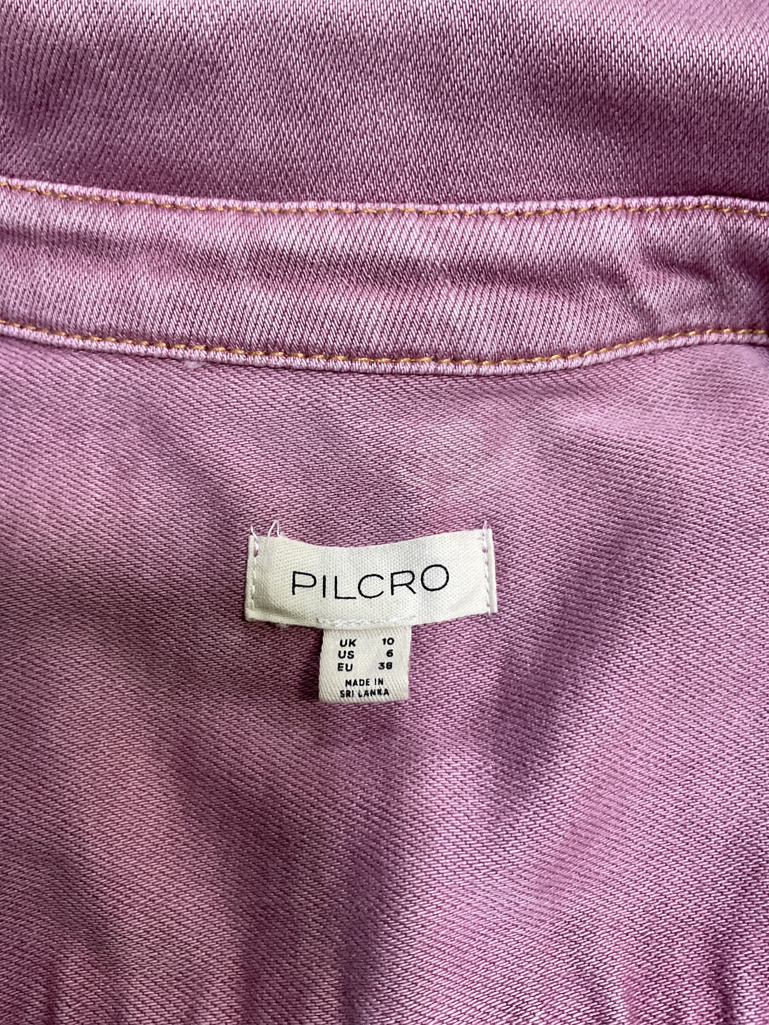 Pilcro Seamed Button-Front Denim Mini Dress - Image 3