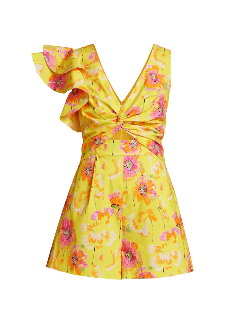 Amur Resort Joette Floral Cut-Out Romper - Image 1