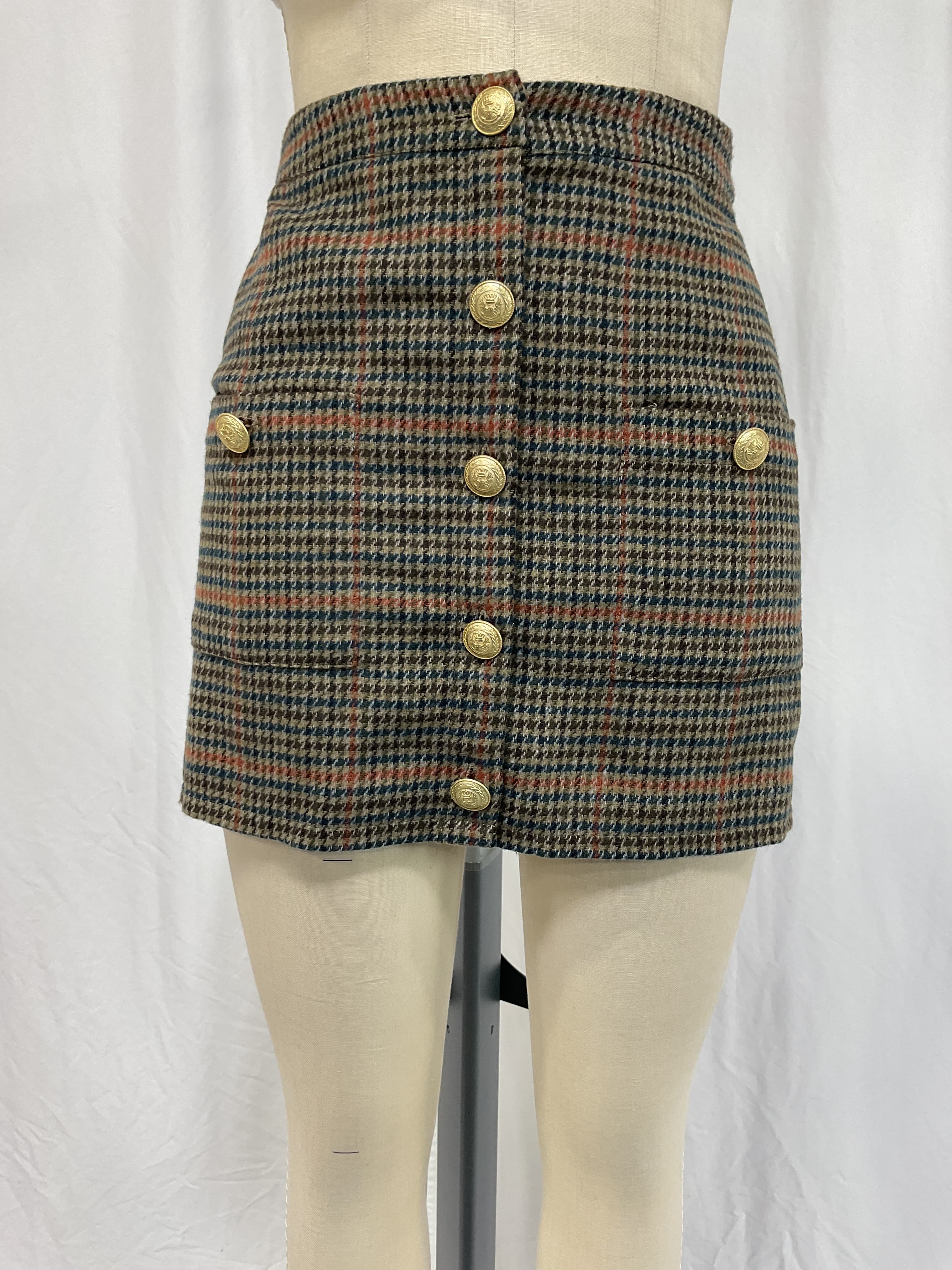 Zander Plaid Mini Skirt - Image 3