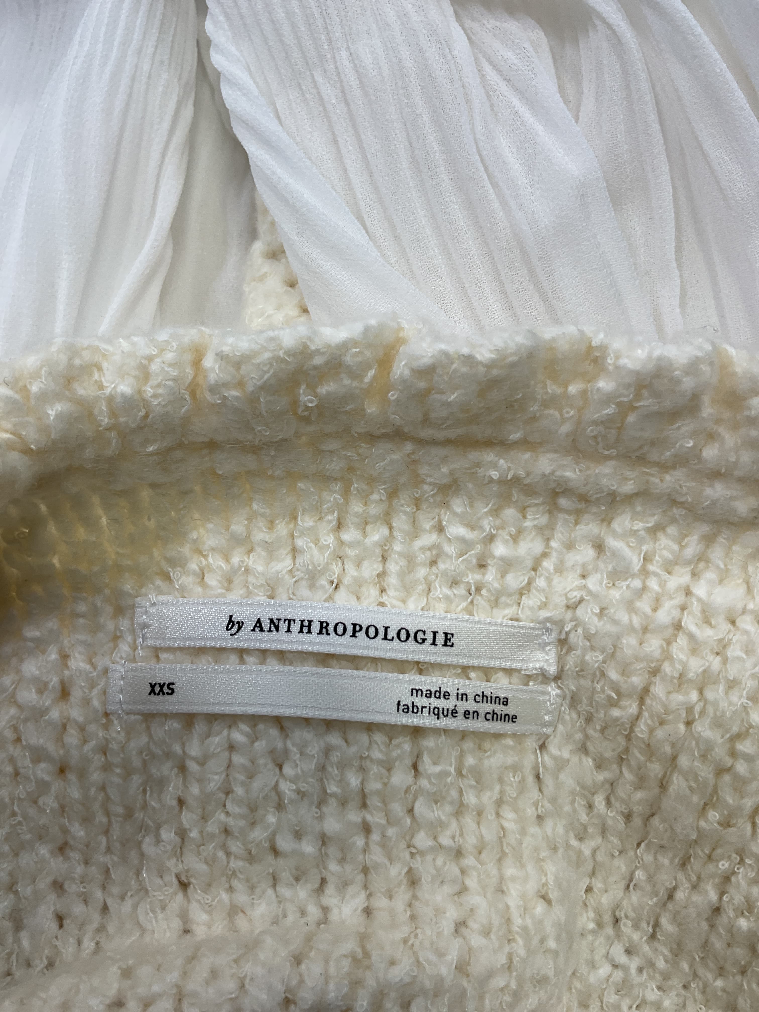 By Anthropologie Ruffle Twofer Sweater Blouse - Image 2